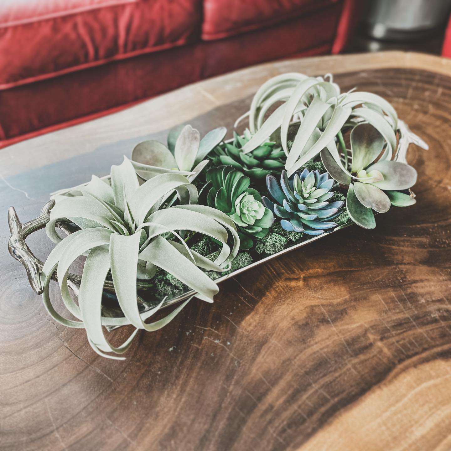 With Spring in the air & Summer around the corner people are gathering again & you want to put your best looks forward! Or maybe you just want something new & pretty to highlight your home? Centerpieces and tablescapes are a great way to add a fresh look!
We are here for custom consultations for any space you have. The consultation & the shipping are FREE! DM us for your fresh new centerpiece or tablescape! #springisintheair #customdecor #interiordecoration #succulentcenterpiece #customcenterpiece #somethingoldsomethingnew #interiordesign #strongholddesign