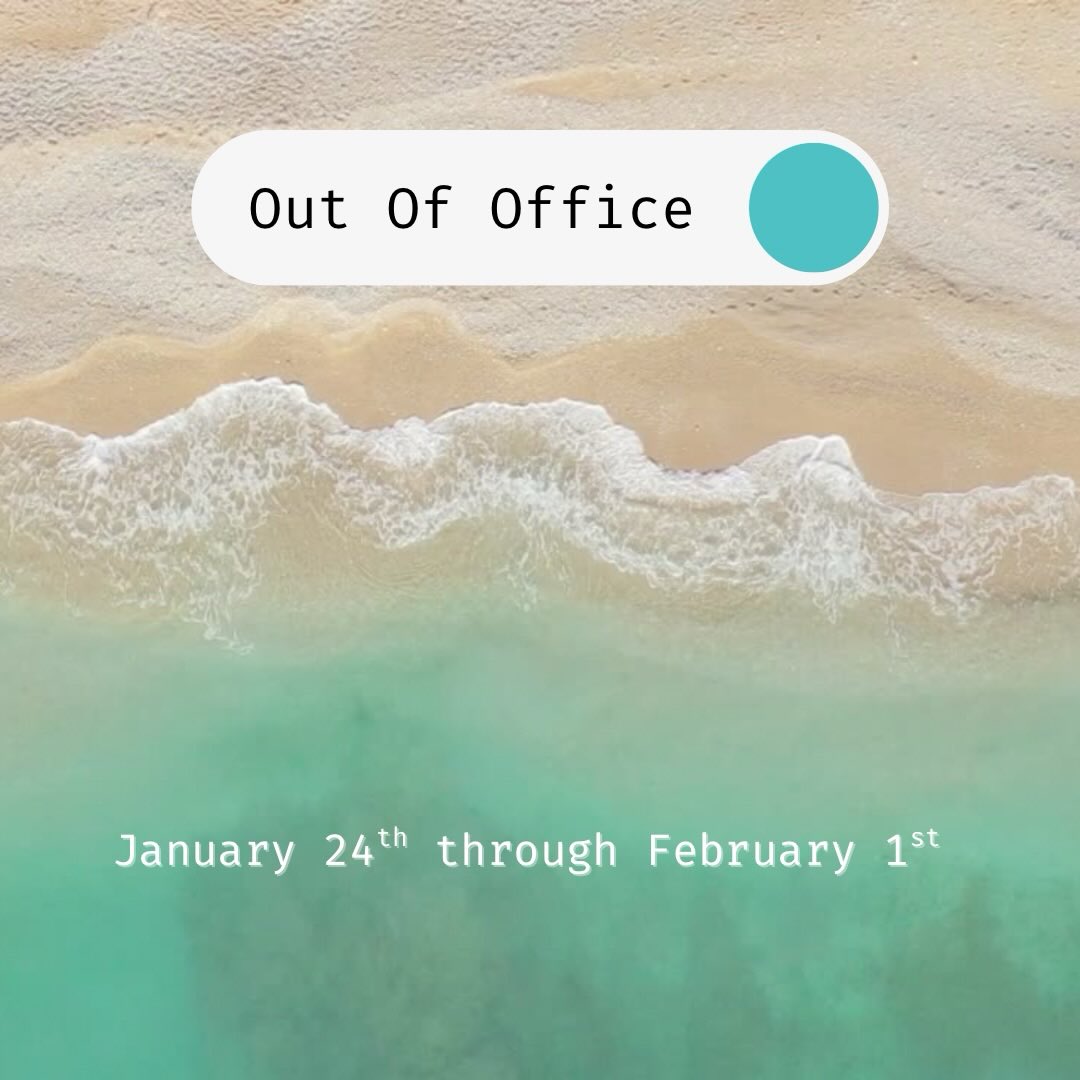 Heads up!
I will be out of office starting this Saturday + will be back the following week! I booked a last minute cruise with my BFF, heading to the Bahamas š„³
If you need anything, let me know before Friday! I will not be responding to messages after Friday, going on full DND mode. š
If youāve been on a cruise, give me all your tips/tricks! This will be my first time on a cruiseā¦..gonna stop watching Titanic šµāš«