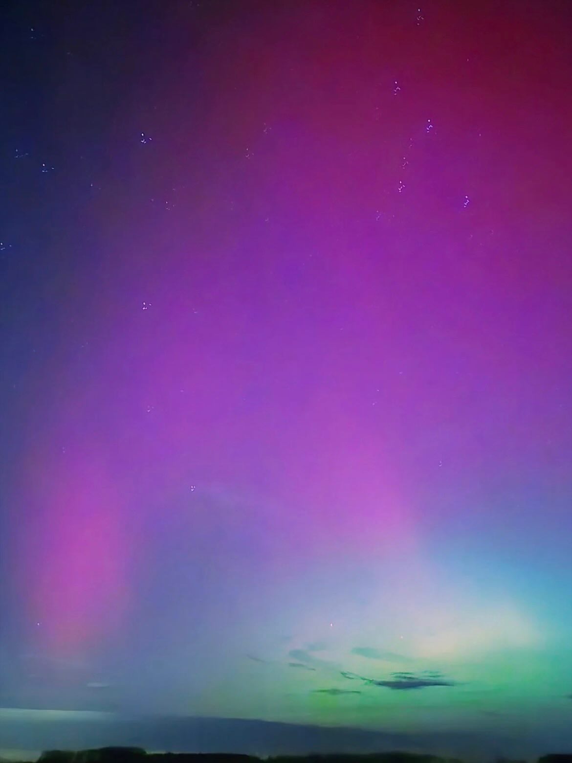 Hoe prachtig is dit ! Noorderlicht in Sint-elooipolder ❤️