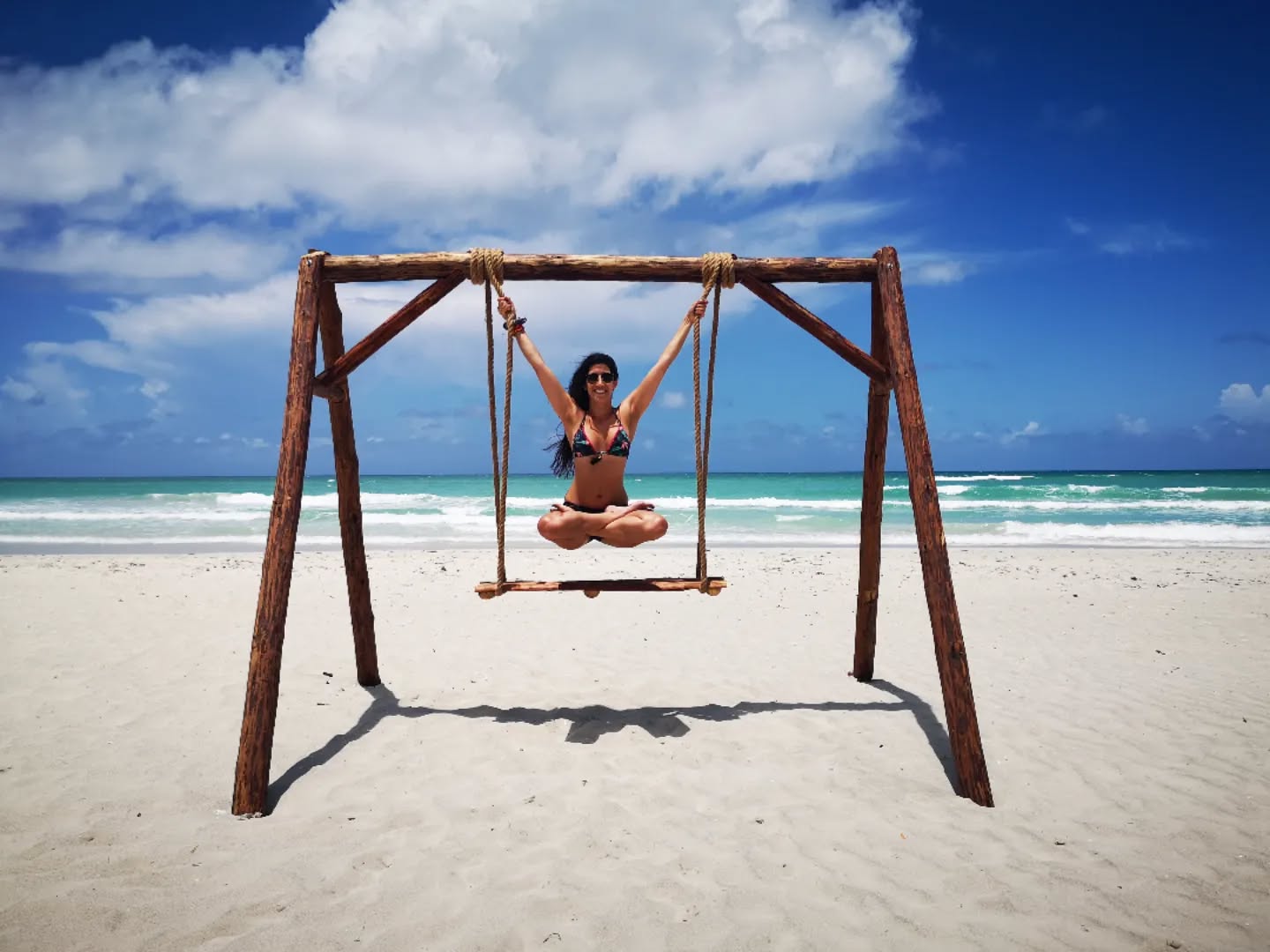 My new favourite yoga photo: floating padmasana 🧘♀️
I got a lot of funny looks from sunbathers on the beach when I did this... But then doing any yoga in public ends up with funny looks!
Does anyone else find that yoga is much more relaxing when you're abroad? Maybe it's being away from the stresses of daily life, but I definitely find yoga more enjoyable when there's sun, sea and sand 🏖️
Hope you are all having an amazing week!