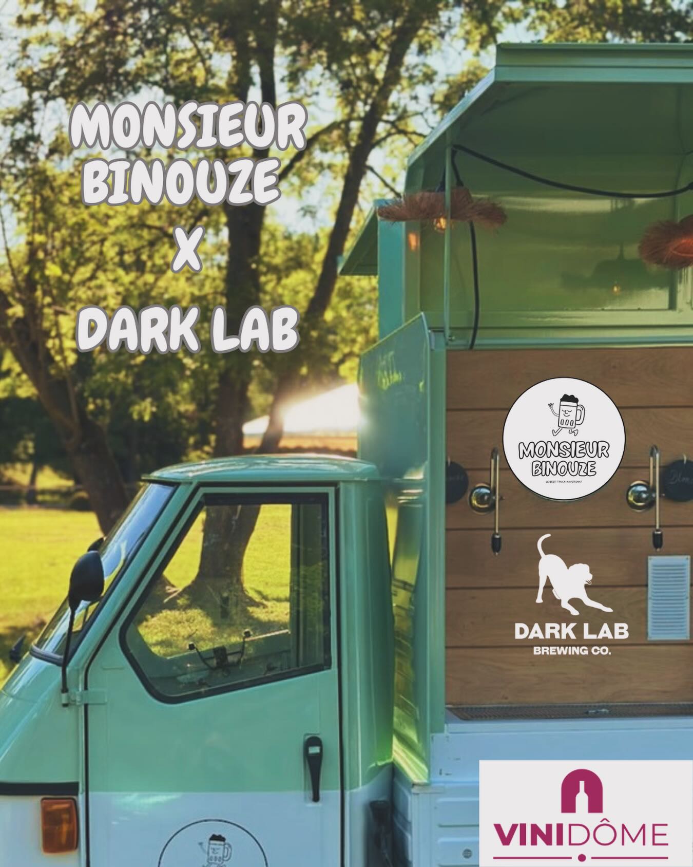 🍻 NOUVELLE COLLAB’ 🍻
Monsieur Binouze sera présent à Vinidome, et on ne vient pas seuls !
On est très fiers de vous annoncer Dark Lab comme notre nouveau fournisseur officiel 🤝
Une collaboration qui a du sens et que nous avons hâte de vous faire découvrir.
Pour fêter ça, on débarque ensemble au salon VINIDOME 🍷🤩
📍 Du 30 janvier au 2 février
🍺 Beer truck sur place et Canettes à emporter
✨ Découverte des bières Dark Lab
💬 Ambiance conviviale garantie
📸 En bonus, Madame Flash sera aussi là pour immortaliser votre passage…
#vinidome #beertruck #biereartisanale #partenariat