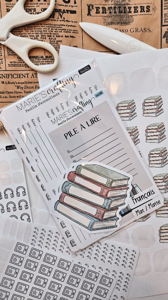 Le kit ultime de journal de lecture! ✨️ Disponible en anglais et en français! (Parce que ça fait du bien d'avoir une option francophone 📖)
Vous en pensez quoi?
Pssstt... je prépare un nouvel article de journal de lecture personnalisé et je suis déjà in love!
