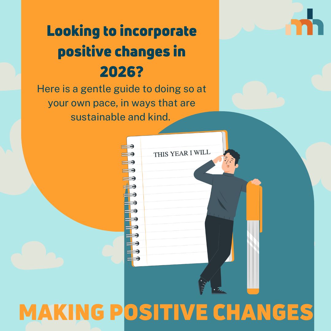 Looking to incorporate positive changes in 2026?
Making small, realistic adjustments is a simple way to support your wellbeing without adding pressure. Focusing on one or two habits at a time, using gentle reminders, and tracking small wins can help changes feel more manageable and sustainable.
Positive change doesn’t have to be overwhelming. Small steps, taken consistently, can make a meaningful difference.
#mindhealth #mentalhealth #mentalwellbeing #gentlechanges #blogs #digitaldetox #imperfectaction #medical #medicine #students #medstudents #newyear #january