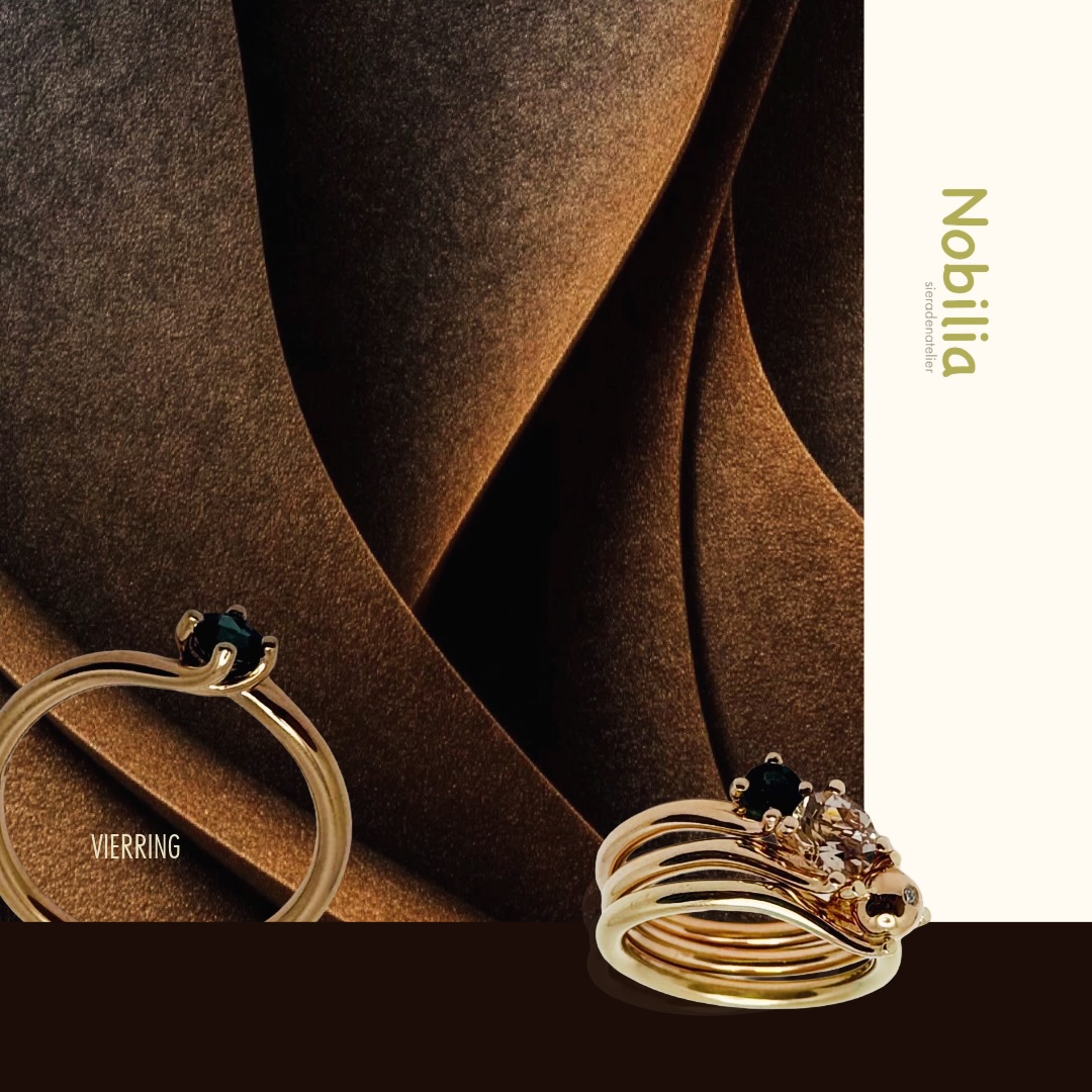 VIERRING collectie — Nobilia Sieradenatelier
De VIERRING staat voor verbinden en vasthouden.
Een ontwerp waarin lijnen samenkomen en elkaar blijven volgen — krachtig, evenwichtig en betekenisvol.
Uitgevoerd in roodgoud, warm geelgoud of witgoud, met keuze voor een briljant of kleursteen.
Kenmerkend detail is de kogel met briljant: subtiel, maar onmiskenbaar aanwezig.
Handgemaakt in ons atelier, met aandacht voor vorm, materiaal en symboliek.
#nobiliasieradenatelier #vierring #handgemaakt #edelmetaal #verlovingsring #sieraadmetbetekenis #vakmanschap #kleursteen #briljant #utrecht #goudsmid #goud