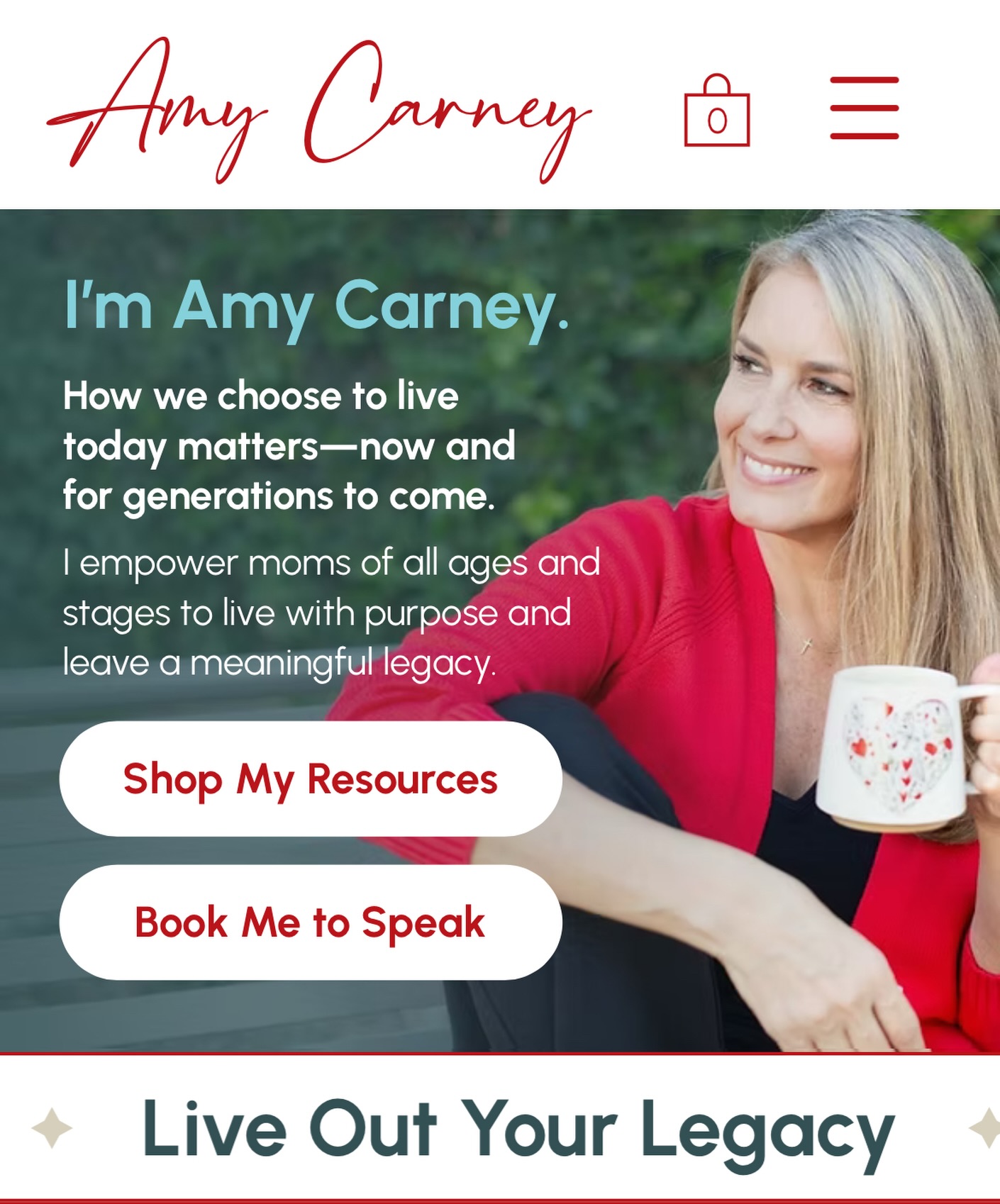My new website is up 🎉 Check it out at amycarney.com Thank you to @ashleyrichardsaz @esquaredmarketing for your help! Highly recommend this team of women!