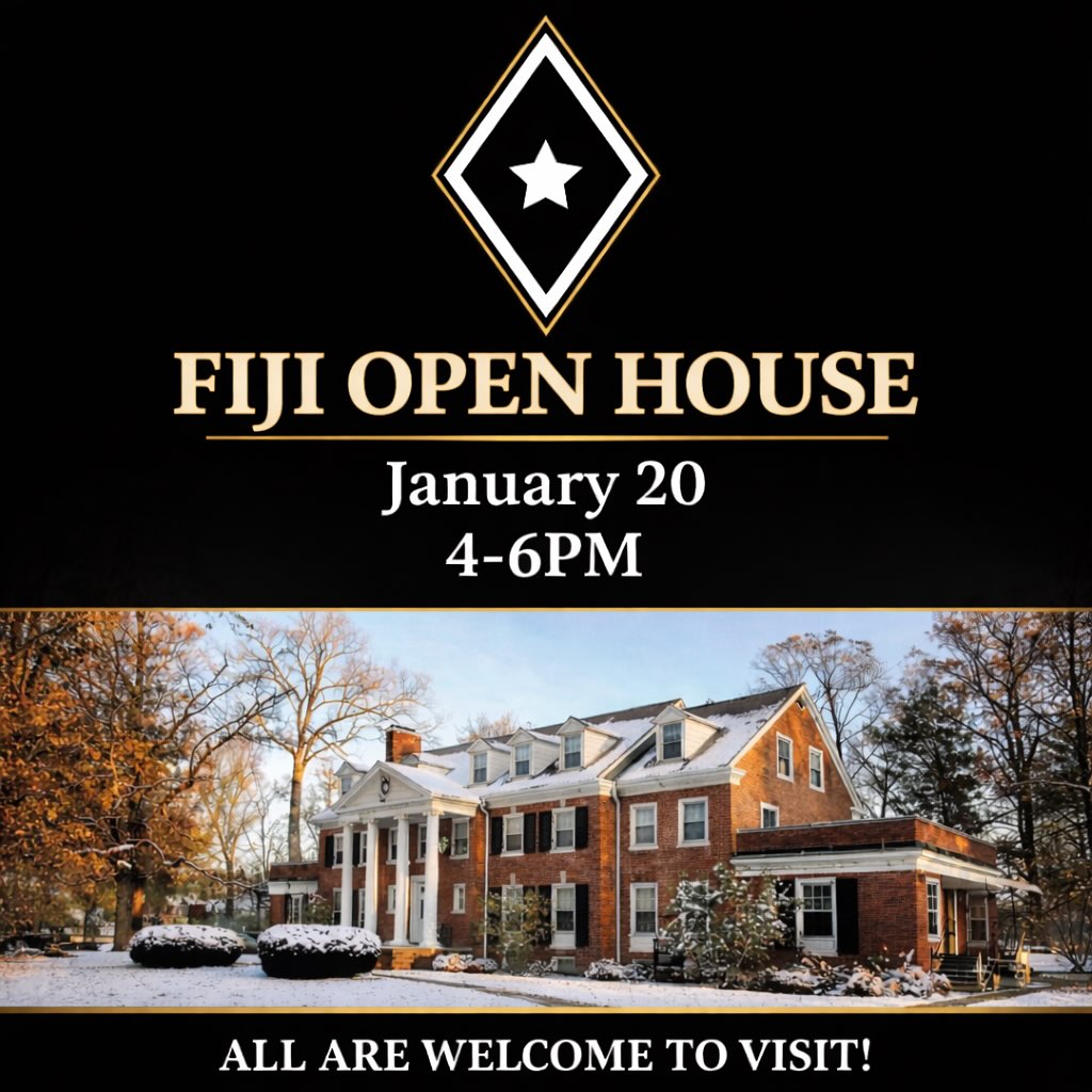 Swing by 35 Williams Drive for our Open House from 4-6PM. Come check out the house, meet the brothers, and see what we are about!