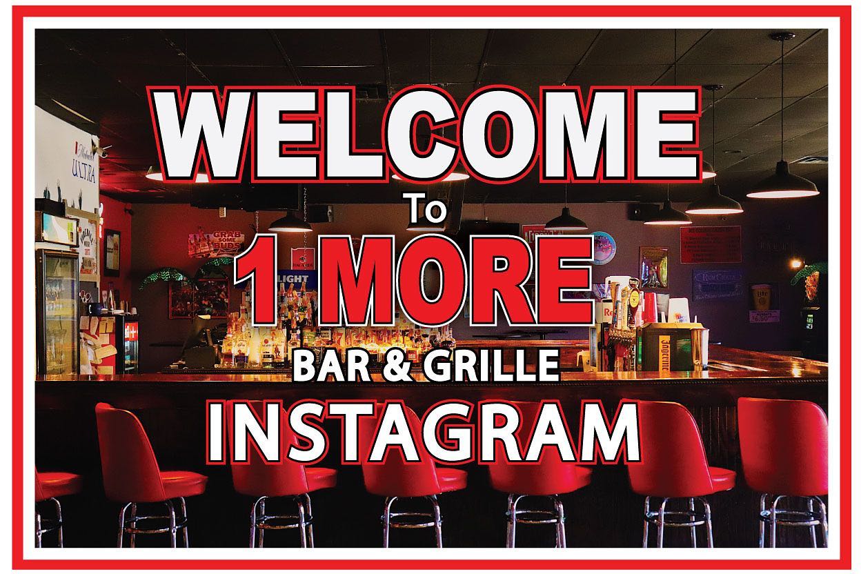 Hello all! โค๏ธ๐๐
Welcome to 1 More Bar & Grilleโs new Instagramโ๏ธ
โข
|Be sure to give us a follow to stay up-to-date and connected with us|