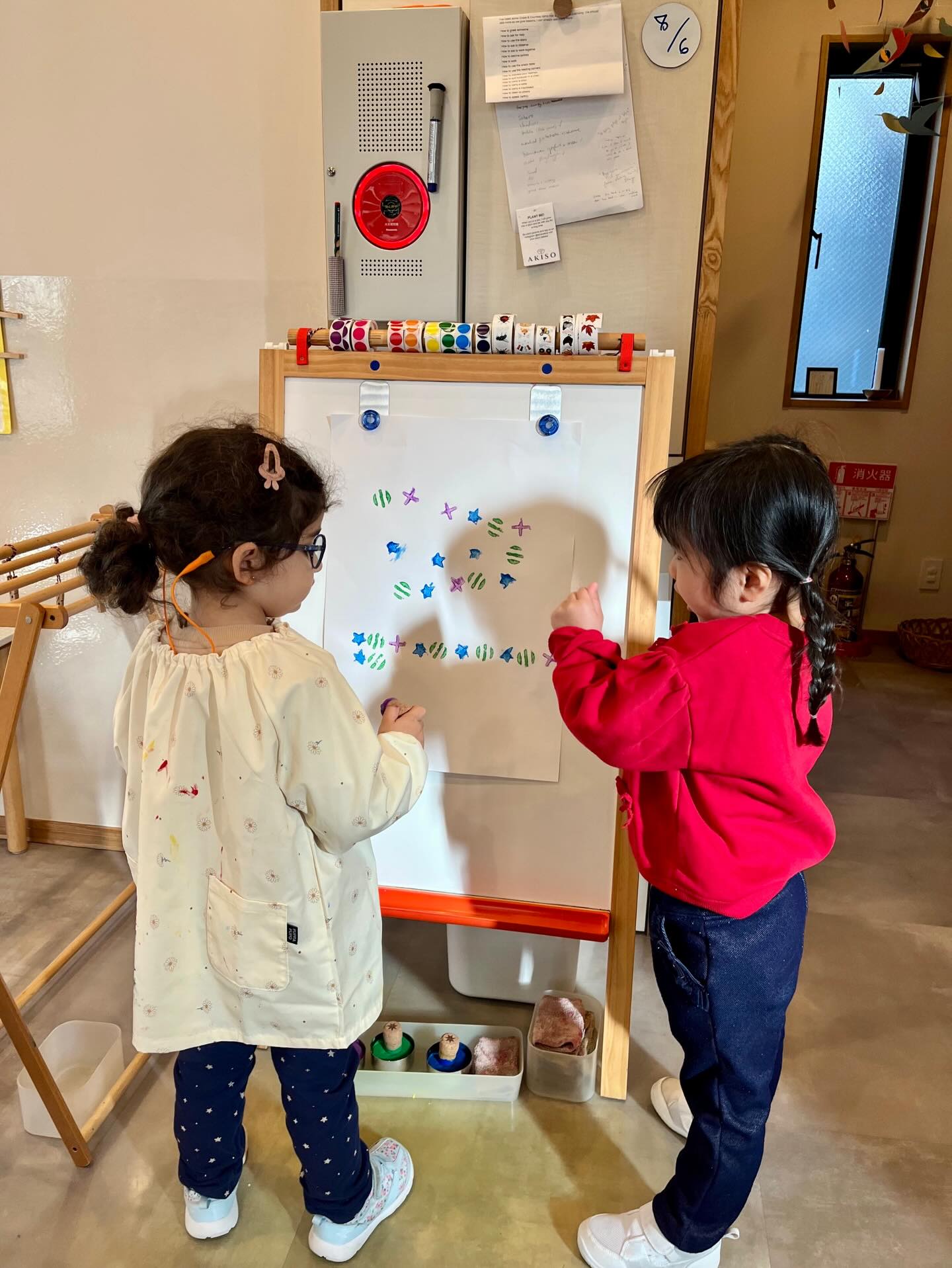 “Excuse me.” “May I have a turn after you?” “Can you help me?” “Thank you.” Grace and Courtesy lessons nurture respect, empathy, and peaceful communication from a young age.