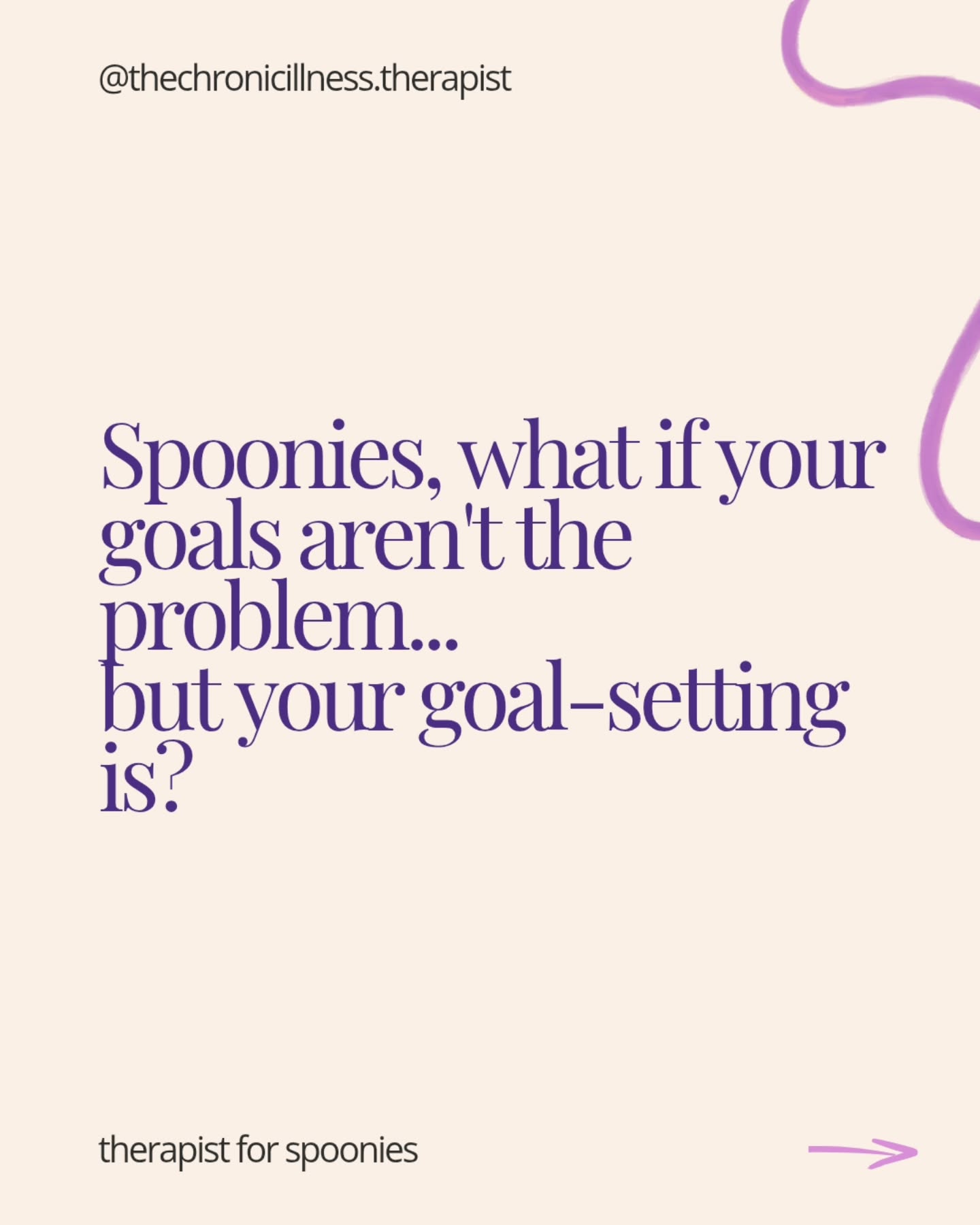 If you're tired of abandoned planners and goals that go nowhere, this one's for you 📣
Learning to set goals that work with your energy, not against it, is exactly what we'll do when we work together in therapy.
Because living well with a chronic condition means feeling capable and proud of what you achieve and not constantly measuring yourself against standards that don't fit your reality 🫶
I have a short waitlist for new clients, you can register your interest via the link in my bio 💜
#chronicillness #spoonie #spooniesupport