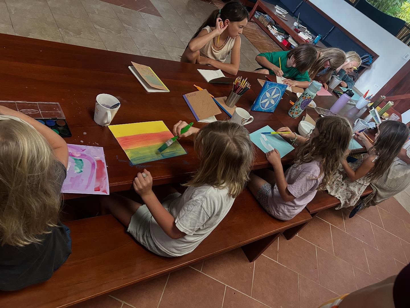 Woods of the World at Awake. Day 2: painting, clay and beach exploration ✨