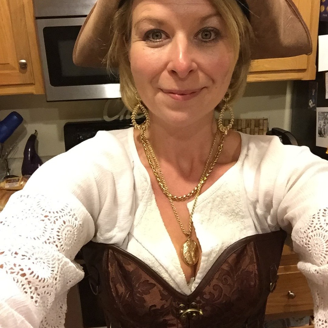 Pirate birthday here we come... dusting off some old costumes. Funny what you find in the wardrobe when you need to pull things together last minute!