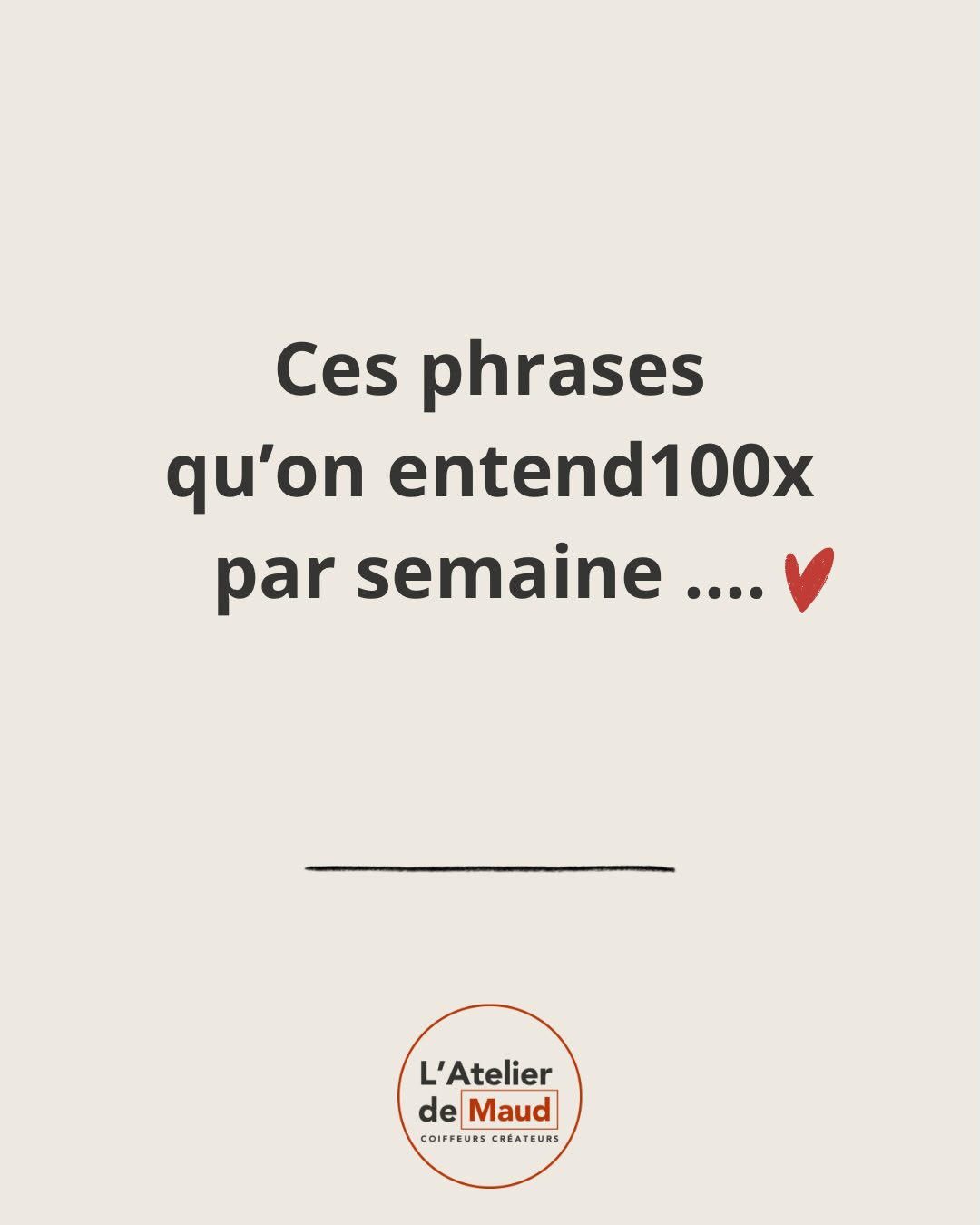 Ces phrases, on les entend tellement qu’on pourrait faire un bingo 🎯
Mais en vrai ? On vous adore quand même. Parce que derrière chaque phrase, il y a souvent un complexe, une peur, ou juste… pas les bons conseils au bon moment.
Notre job : vous écouter, démystifier, et vous donner les clés pour kiffer vos cheveux pour de vrai.
Alors, tu te reconnais dans laquelle ? Balance en comm’ 👇.
📍 L’Atelier de Maud, Toulouse📲 Rdv : lien en bio” #coiffeusetoulouse #salondecoiffuretoulouse #coiffeurtoulouse #cheveuxtoulouse #coiffeuse conseilscapillaires cheveuxboucles cheveuxondules coiffeurcreateur saloncosy haircare realtalk viedesalon coiffeurmixte inclusif