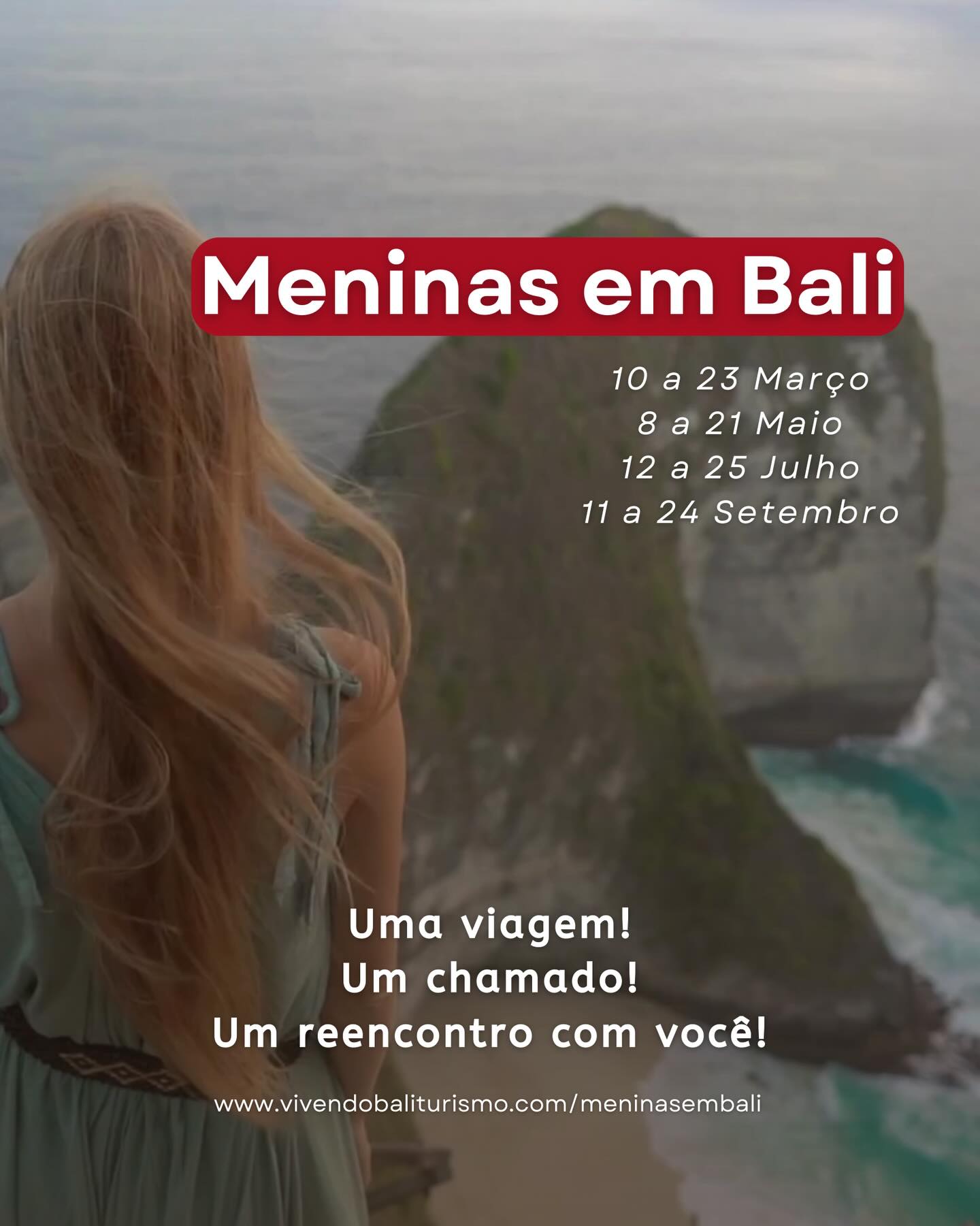 đș MENINAS EM BALI đș
Uma viagem. Um chamado. Um reencontro com vocĂȘ.
Imagine-se em BaliâŠ
O vento no cabelo, o som do oceano, os pés na terra sagrada.
Longe das cobranças, dos papéis, das expectativas.
Perto de quem vocĂȘ realmente Ă©.
Meninas em Bali Ă© uma experiĂȘncia criada exclusivamente para mulheres que sentem que estĂĄ na hora de viver algo sĂł delas.
Um grupo seguro, acolhedor e poderoso â onde cada mulher chega como Ă© e volta diferente.
âš Paisagens que silenciam a mente
⚠Momentos de conexão, leveza e presença
âš Amizades que nascem com verdade
âš Rituais, praias, natureza e liberdade
NĂŁo Ă© turismo comum.
Ă travessia.
Ă expansĂŁo.
Ă se permitir.
Se algo em vocĂȘ sente esse chamadoâŠ
Talvez Bali esteja te esperando.
đż Meninas em Bali
đ Bali, IndonĂ©sia
đ« Grupo exclusivo para mulheres
đ Vagas limitadas.
đ VocĂȘ vem? Comente esse post e entraremos em contato đ§Ą