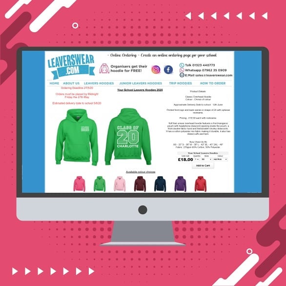 Get a free online shop!
No paperwork
No collecting money = No worries 😁
.
.
#schoolsout #schoolhoodies
#leaverswear #leavers2020 #schoolleavers #pta #year11 #hoodies #personalisedhoodies #year6