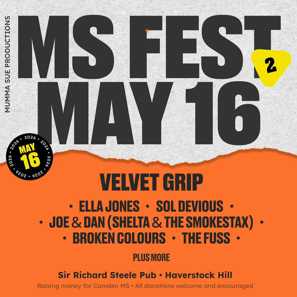 Our 1st show announcement of the year, this is a special one to us as it’s a festival aimed to raise money for MS. Sadly our guitarist @umararar has had this for a Long time. So put in your diary and let’s have a great festival for a great cause.
#ms #muiltplesclerosis #charity #festival #band #music