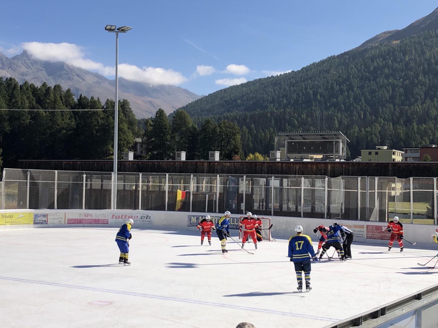 Just another day in paradise.Day 2 of the St. Moritz Cup.