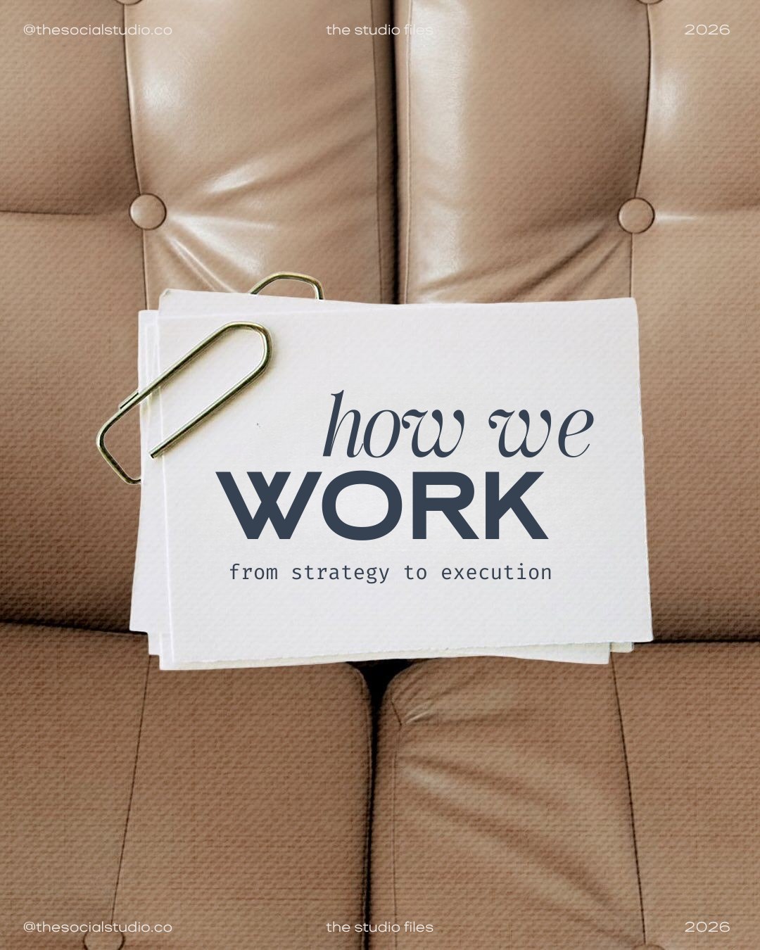 how we work isn’t complicated, it’s considered.
from alignment to launch, every stage is designed to bring clarity, reduce friction, and protect the integrity of the work.
strategy leads. execution follows.
always with intention.