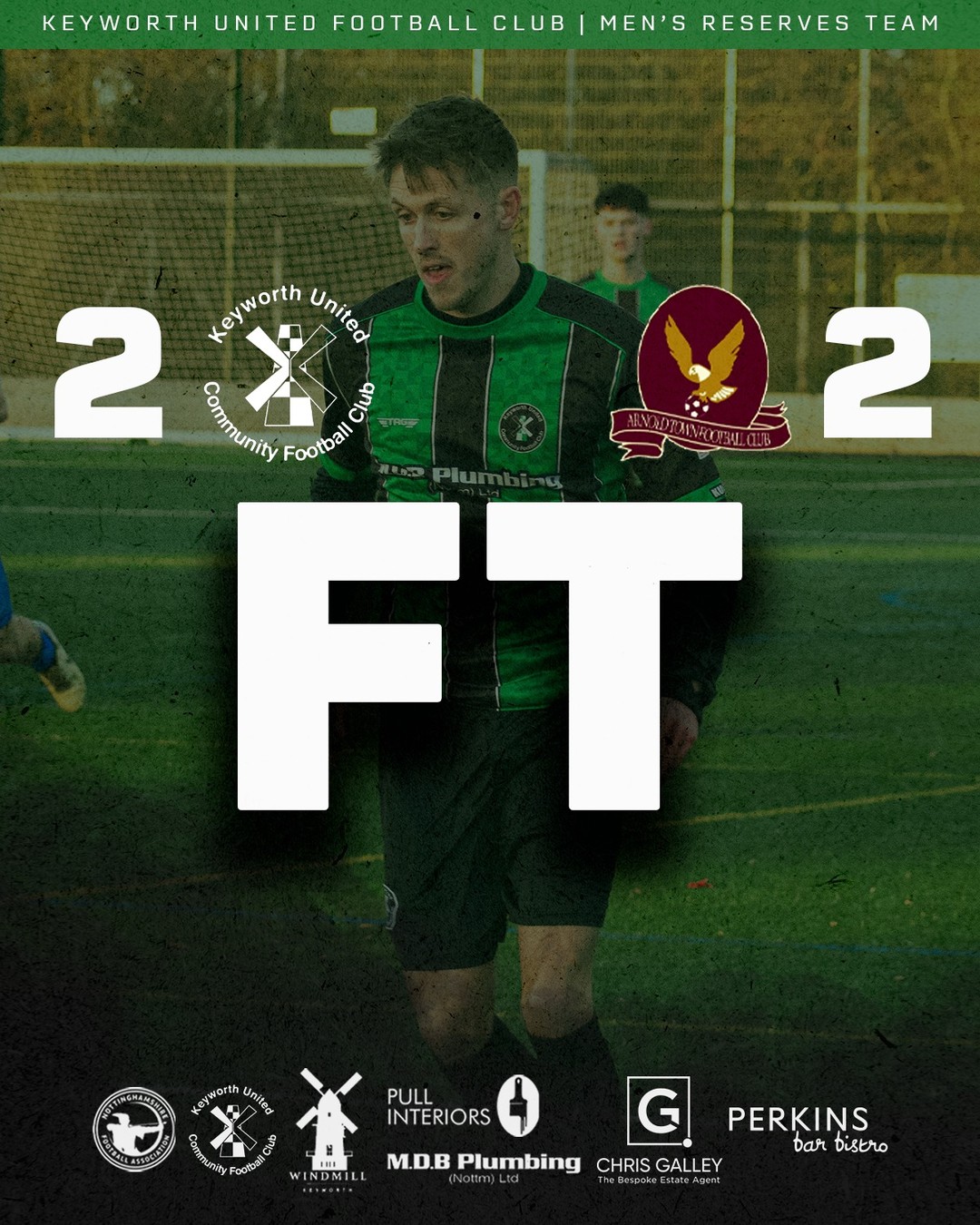 FT | Keyworth held at home ❌
An eventful end to the match sees the points shared.
We wish Arnold Town the best of luck for the remainder of the season.
Keyworth United 2-2 Arnold Town FC
#UTG | #COYG