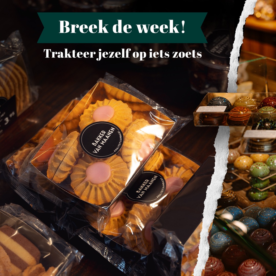 🍪 🍰🍫 Even een break nodig van die goede voornemens? Ga dan eens langs bij @bakkervanmaanen, @jacobsbanket, @welteroegstgeest of @oerbakkernoordwijkoegstgeest en verwen jezelf met iets zoets. Gegarandeerd dat dit januari iets leuker maakt!
#bakker #zoet #genieten #winkelgebied #winkelcentrum #shoplocal #oegstgeest #gezelligheid #bollenstreek