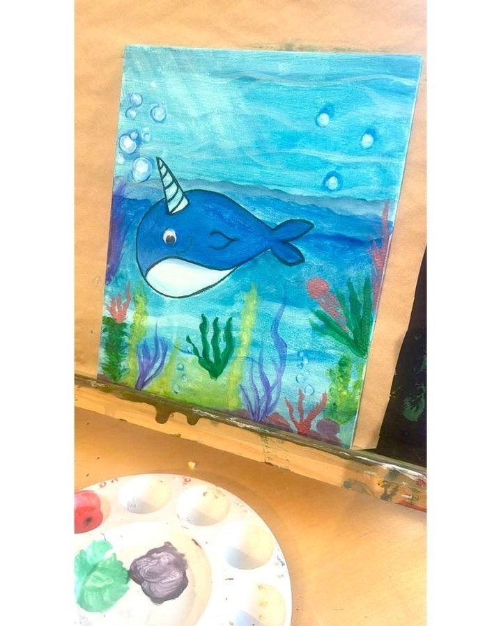 🎨🦄 Mystical Creatures & Magical Moments at The Umbrella Arts Center! 🐳✨
This Paint Party was all about bringing mystical creatures to life — and what better way than with narwhals! 🐋💫
Our talented young artists (ages 9 and up) had an amazing time creating their own magical narwhals using vibrant colors! 🌈💖 Thanks to Colorations paints, clean-up was a breeze — perfect for little hands and big imaginations.
We were so excited to receive this picture from one of our young artists! Check out their magical narwhal below! ✨ Isn’t it amazing?
#TheUmbrellaArtsCenter #MysticalCreatures #NarwhalMagic #KidsArt #CreativeKids #ArtForAll #PaintPartyFun #ColorationsPaint #ArtIsLife