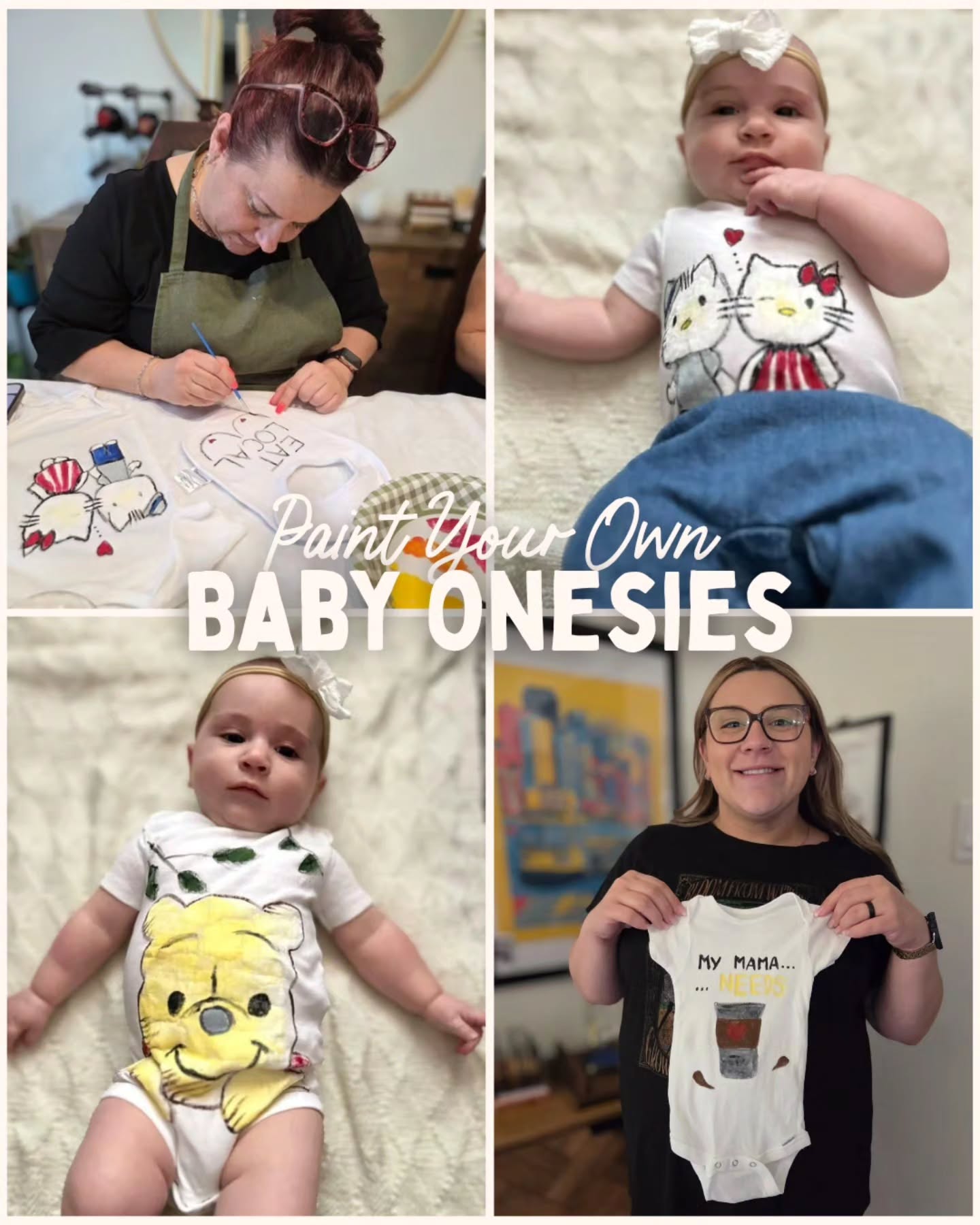 To all mammas-to-be π€ Come paint something cute for your tiny human!! πΌπΆ Perfect for showers π€