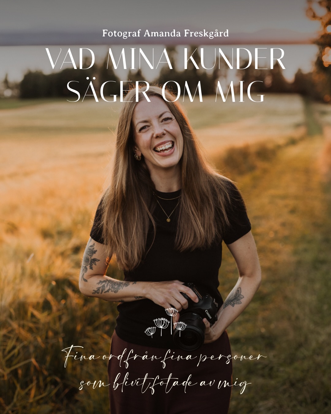 En av mina viktigaste uppgifter som fotograf (förutom att berätta er historia i bilder) är att få er avslappnade framför kameran, att ni ska känna er lugna och trygga genom allt och att vi ska ha roligt tillsammans. Därför blir jag så himla glad när jag får höra från mina fina kunder att det är precis så de känt 🧡
Här är några axplock från vad tidigare kunder sagt om deras upplevelse med mig 👆🏻
Till er som jag haft äran att fota genom åren, om du vill och känner för det får du mer än gärna lämna en kommentar här nedan och berätta hur du upplevde fotograferingen 🥰
Drömmer du om bilder som känns avslappnade, äkta och fyllda av känsla? Då är du varmt välkommen att höra av dig! Skicka ett DM eller mail så pratar vi vidare 🌿
www.amandafreskgard.com
mail@amandafreskgard.com