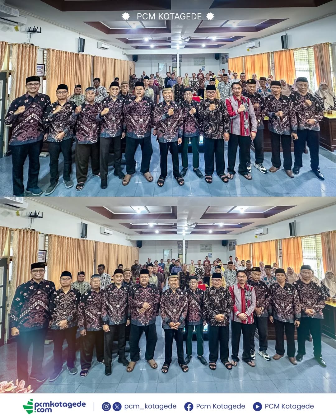 Pimpinan Cabang Muhammadiyah (PCM) Kotagede telah menyelenggarakan Rapat Kerja Tahun 2026 di Aula SMK Muhammadiyah 3 Yogyakarta, Ahad (18/1).
Kegiatan diikuti unsur Pimpinan Harian, majelis dan lembaga, pimpinan organisasi otonom (Ortom) tingkat cabang, serta pimpinan Amal Usaha Muhammadiyah (AUM) Kotagede.
selengkapnya di pcmkotagede.com
_____
website : pcmkotagede.com
Facebook : Pcm Kotagede
Instagram : pcm_kotagede
X : Pcm kotagede
Youtube : PCM Kotagede
© Majelis Pustaka dan Informasi PCM Kotagede
#muhammadiyah #pcmkotagede #rakerpim #kotagede #pcmkg2026