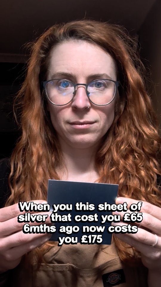 What is happening to Silver?
As you may have seen in the news, silver prices have surged nearly 150% over the last year. This price increase is going to be here to stay and continue as the metal becomes a vital part of global technology in green tech and AI.
This is a huge blow to Silversmiths everywhere who are having to raise their prices significantly to accommodate. It'll become harder to sell silver jewellery as many won't understand the prices differences to come. It's as important as ever to raise awareness and support your favourite jewellery makers!
To ensure my business remains sustainable while keeping the standard of work you love, I’ll also (reluctantly) be raising all my jewellery prices on February 1st.
Everything will stay at their current price until the end of Jan. So if you’ve been waiting to order, this is your sign to get it in before the end of the month!
The Positive Side: The items you’ve bought from me and others in the past have grown in value substantially! Making them even more special.