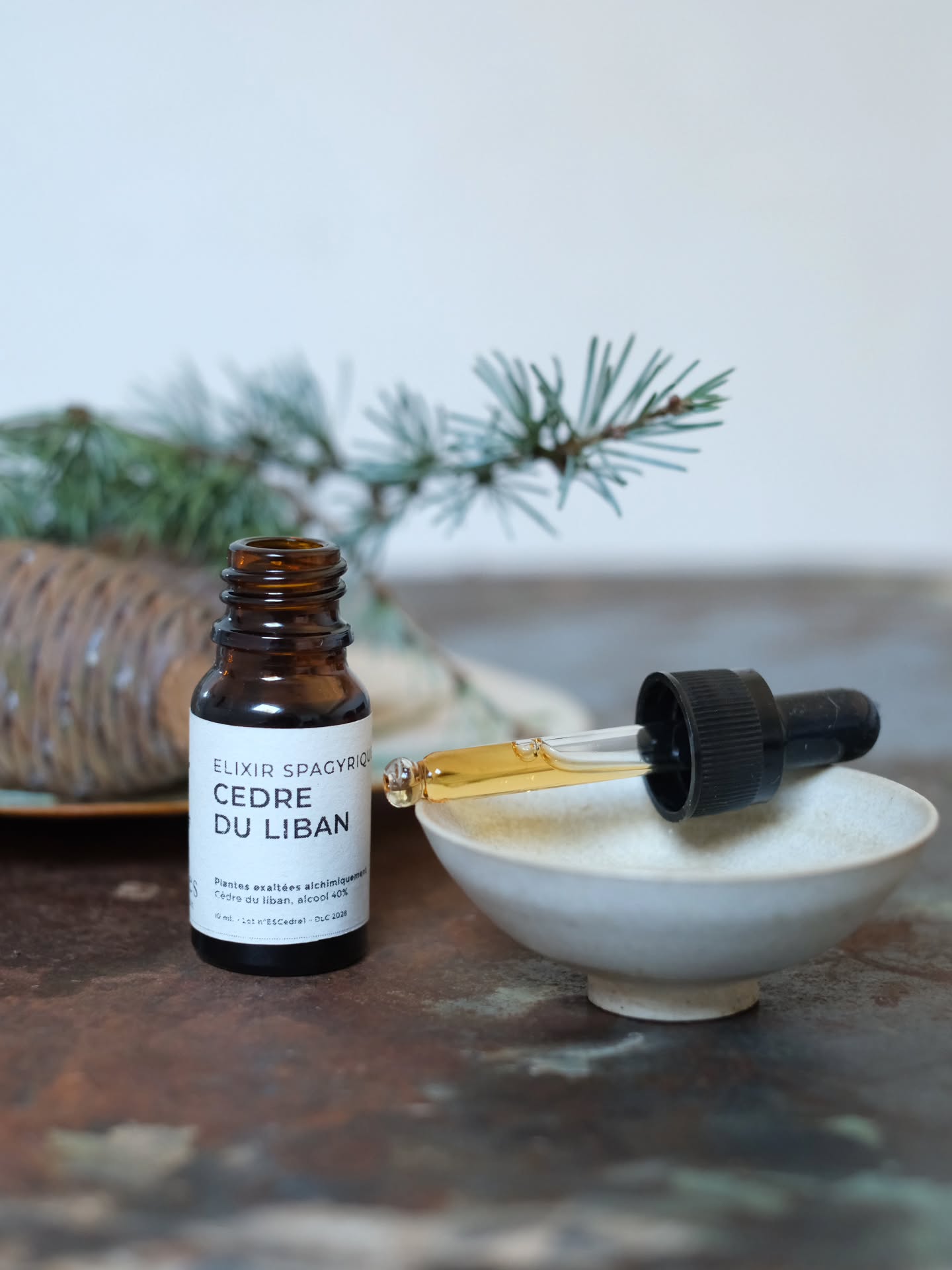 Nouveau !
Elixir spagyrique de Cèdre du Liban
Ancrage, présence, calme, confiance, stabilité, estime, neutralité, confiance et bienveillance
MEDECINE VIBRATOIRE
L’esprit du Cèdre du Liban permet de faire grandir l’espace en Soi et nous élève vers plus de paix intérieure, de sagesse et de bienveillance.
Se sécuriser pour renaitre à la Paix
Cèdre œuvre sur la purification de notre champ éthérique. Il active la circulation énergétique, apaise et réduit les failles auriques.
En permettant la libération de certaines blessures, il apporte un sentiment de grande paix intérieure et offre ainsi un peu de sa grandeur, de sa prestance et de sa présence en nos corps.
La médecine vibratoire de Cèdre du Liban fait naitre en nous une immense stabilité intérieure. Elle ancre profondément puis nous invite à exalter notre champ énergétique suffisamment pour nous sentir en totale sécurité, présent et confiant.
Tout est à sa place, tout est juste.
En nous offrant une vision plus neutre, plus sécurisée et plus apaisée, Cédre permet à notre être (et à notre centre coeur) de se redéployer et de rayonner au-delà de nos habituels possibles.
Notre resilience, notre assurance, notre alignement et notre créativité sont révélés. Nous retrouvons confiance en la justesse de la Vie, nous relachons enfin nos tensions pour avancer vers la renaissance.
La puissante magie de Cedre du Liban est aussi disponible en hydrolat alchichique.
Vous les retrouverez sur ma boutique en ligne.
Ciste ladanifere et Cèdre font d'excellents partenaires pour nous soutenir en nos temps de guérison et de libération.
#alchimievegetale
#spagyrie #ElixirSpagyrique #cedreduliban #SubtilesAlchimies