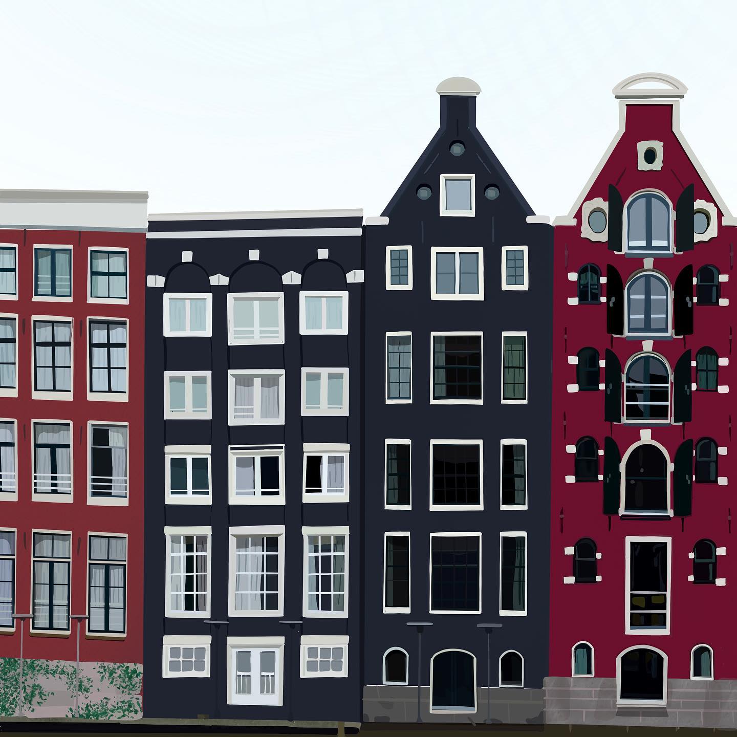 Digital drawing - Amsterdam. Enjoyed drawing these individual buildings and the details that went into it. ✨
.
.
.
.
.
.
.
.
.
.
#amsterdam #travel #digitalart #digitalillustration #digitaldrawing #graphicdesign #instadaily #digitaldesign #instagood #graphicdesigner #digitalartist #digitalartwork #digitalsketch #art #artistsoninstagram #artist #instaart #instaartist #instagram #artoftheday #procreate #procreateart #indiandesigner #bangaloredesigner .
