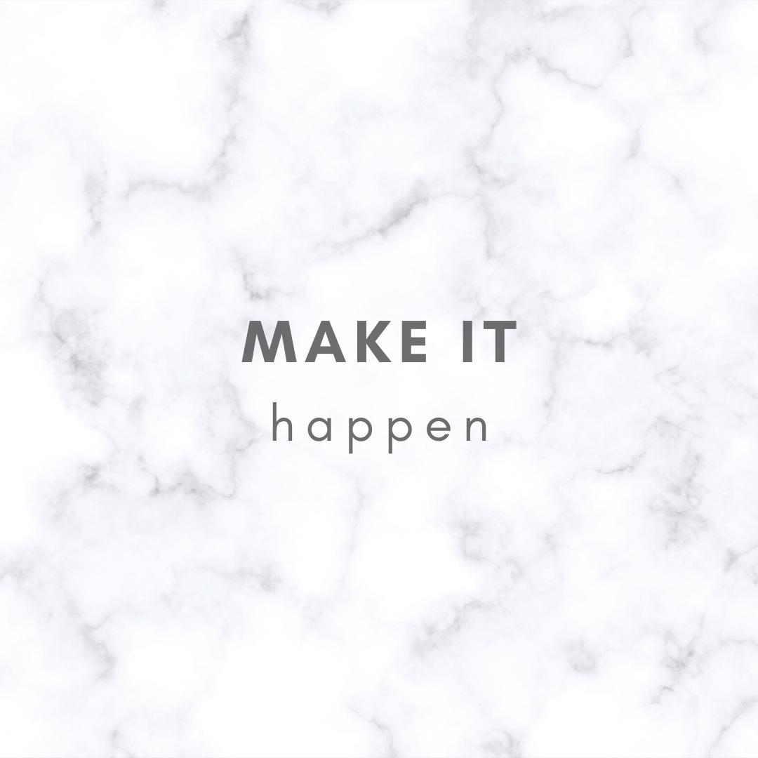 It's Monday, the weekend is over, but let's make things happen!! 🤗