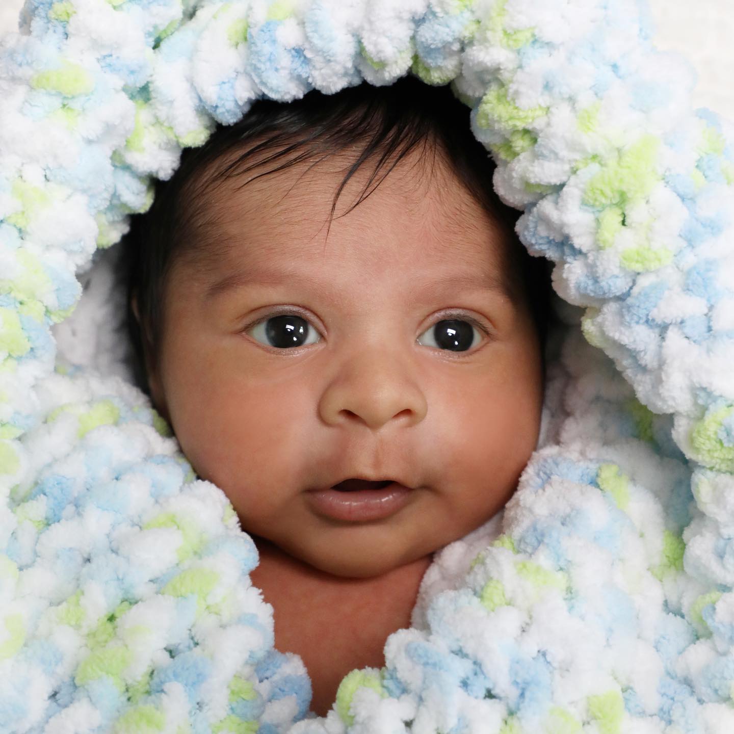 Too cute! He was such a good boy for his first photos :) #calgarybabies #yycbabyphotographer