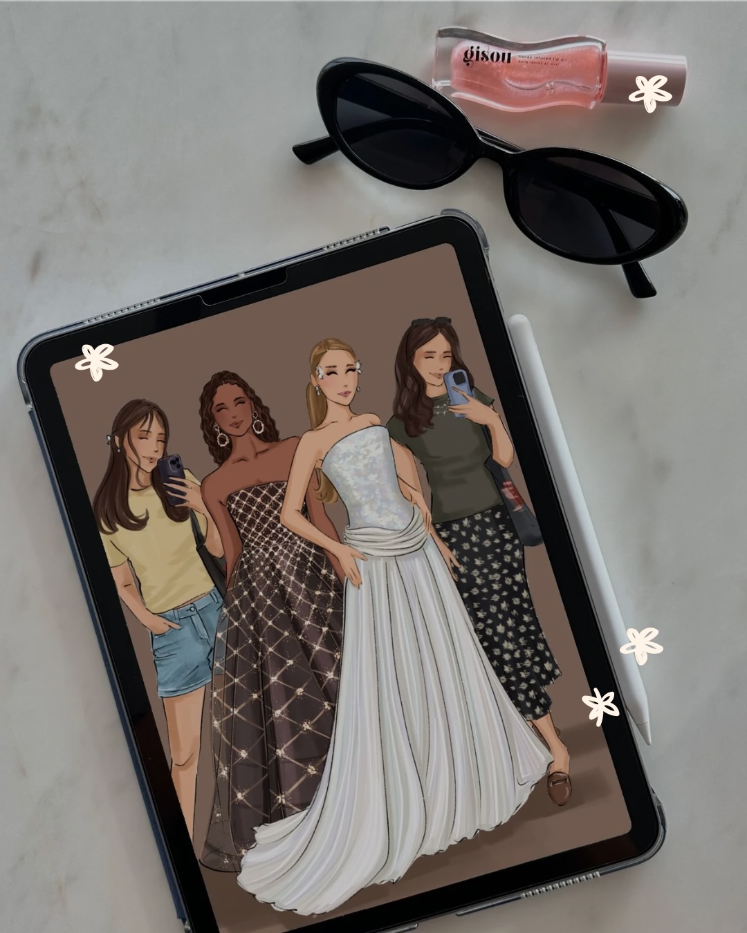 me: *wearing the same denims for the 5th day in a row*
also me: “yes I’m sketching a hand-embroidered Sabyasachi lehenga with a 10-foot veil” ✨
Honestly, the disconnect between my wardrobe and my sketchbook is WILD but that’s the magic of being an artist right?? we get to live a thousand lives through our art 💕
#fashionillustration #artistvsart #fashionartist #digitalillustration #fashionsketch