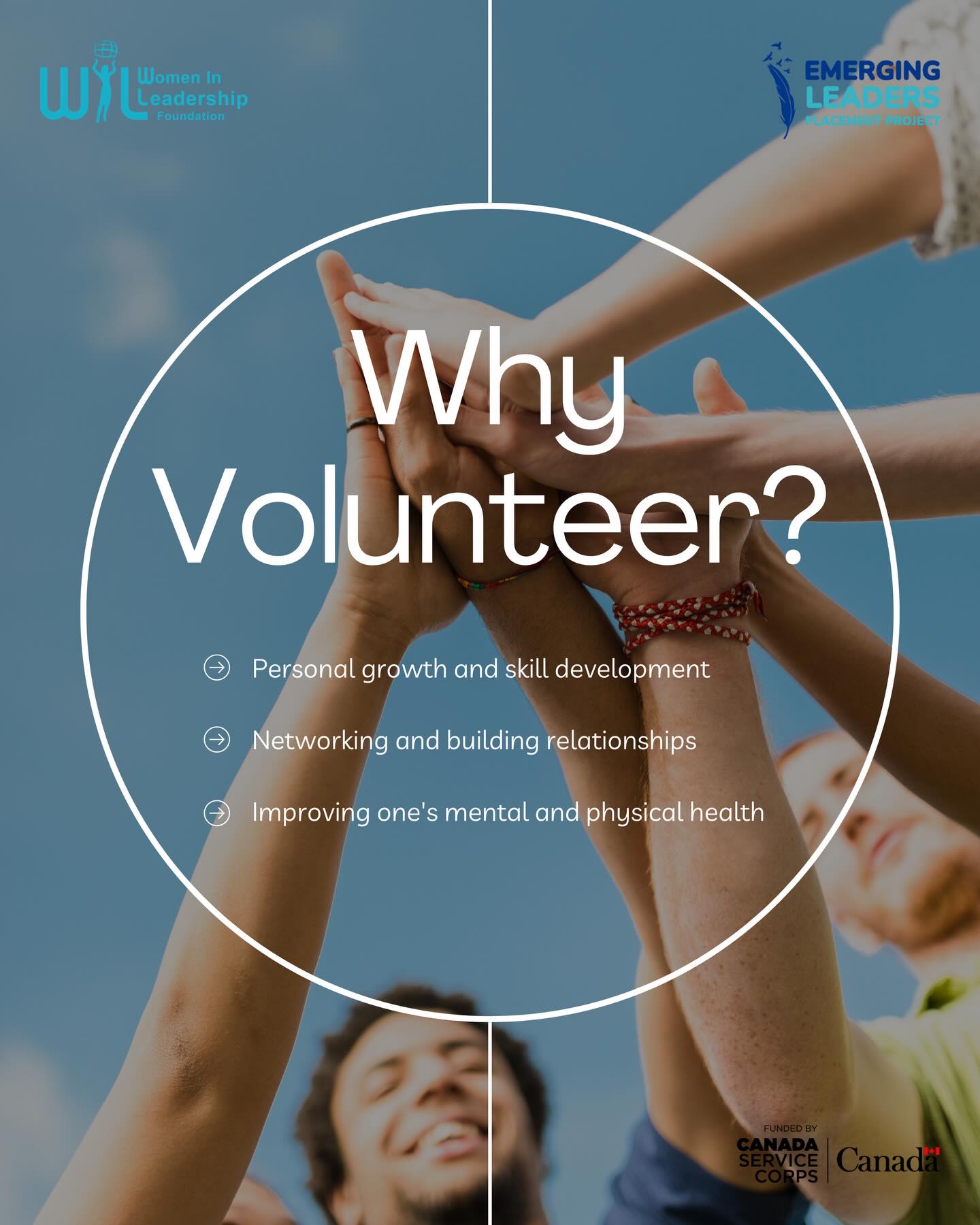 Why Volunteer? Because your growth matters too. ✨
Volunteering is more than giving back. It’s about building real skills, forming meaningful connections, and investing in your own personal, mental, and physical well-being. Through volunteering, youth gain confidence, leadership experience, and a stronger sense of purpose while making a positive impact in their communities.
Volunteer with us and grow alongside a community that supports your journey.
📧 connect@womeninleadership.ca
🔗 Visit the link in our bio to apply for a volunteer opportunity
Proudly funded by Canada Service Corps
#CanadaServiceCorps #LeadersToday #YouthInCanada #WhyVolunteer #EmergingLeaders