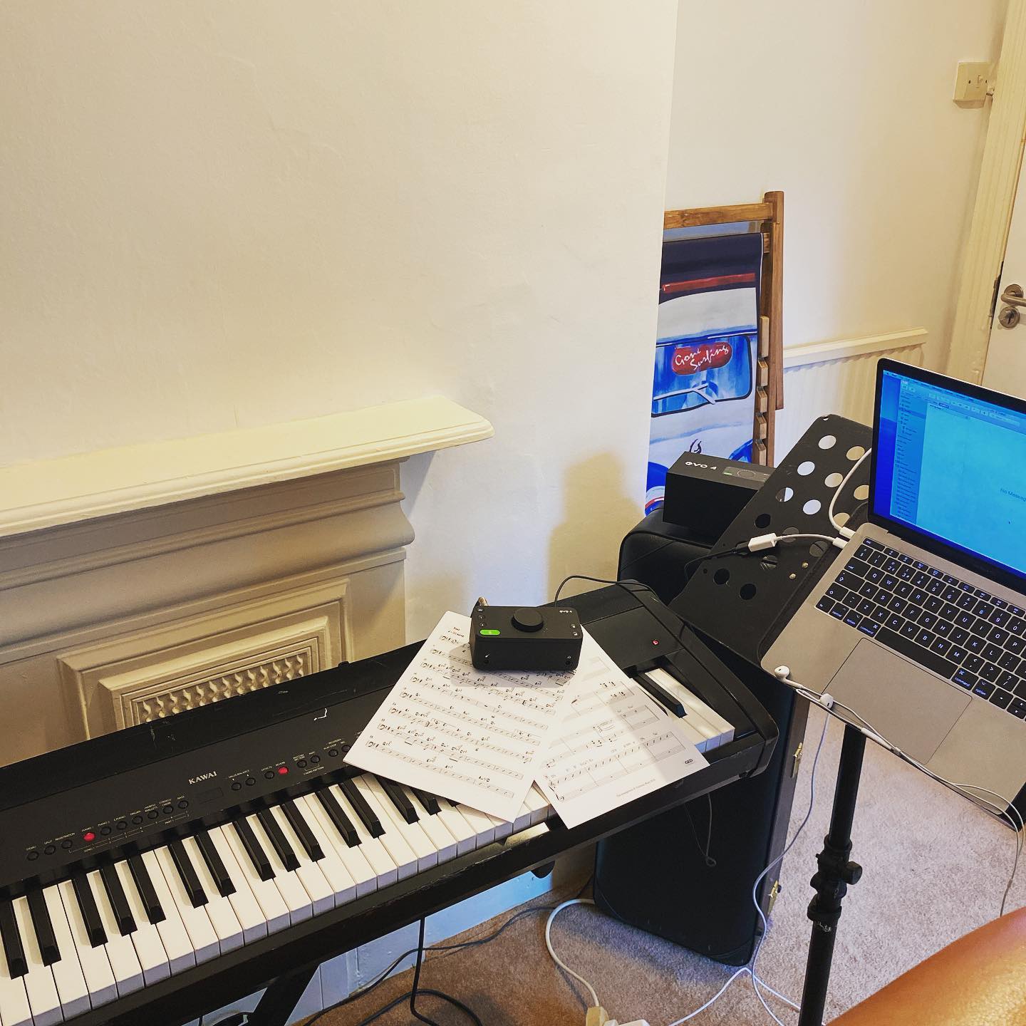 Recording a couple of charts for social distancing projects... I’m very honoured to be asked to play with such fine musicians! Thank you guys! #socialdistancing #bigband #piano #jazz #recording #kawai #evo4 #mac