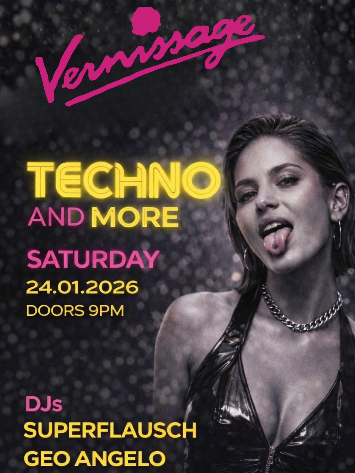 Let‘s TECHNO ⚡️👀 this saturday!
@super.flausch & @geo_angelo_music on the decks
#vernissagezürs #barvernissage #zürs #arlberg #techno