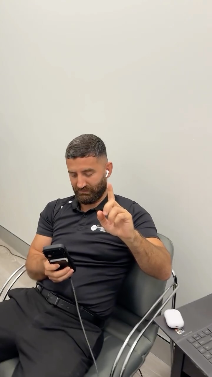 Passing the phone to the person who….