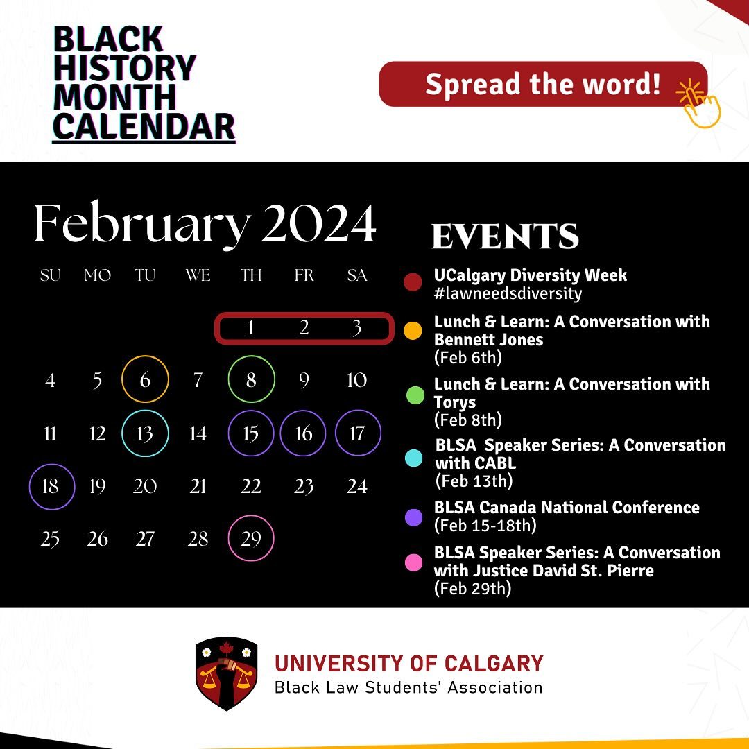 Hello everyone! With Black History Month just around the corner, we’re thrilled to offer a sneak peek of the events we have in store for February. Stay tuned for more details on each event!
