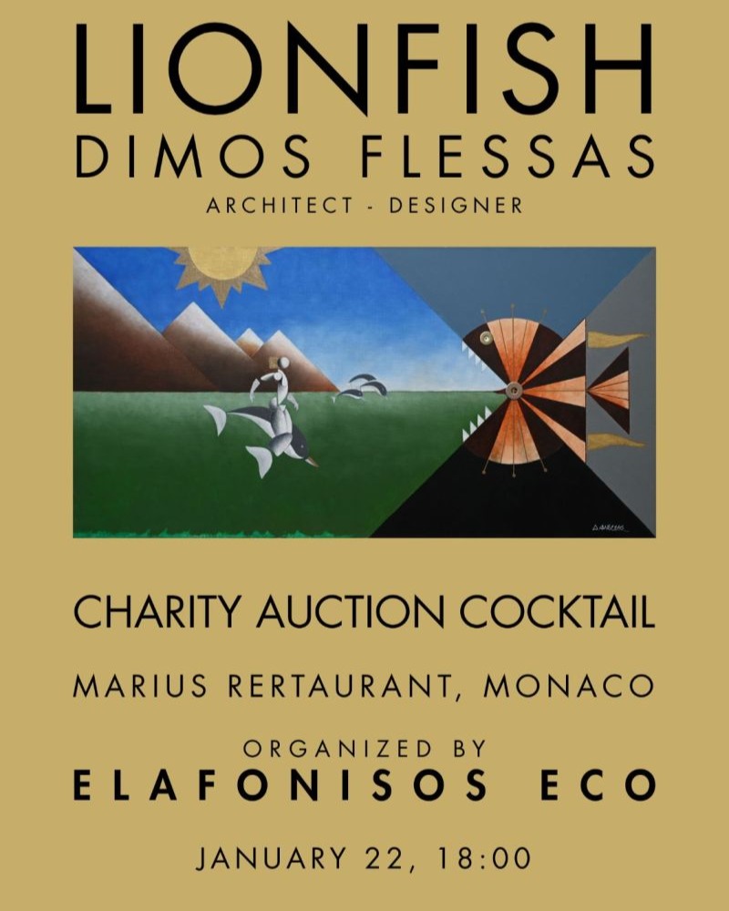 @mo.eco_art #savethedate #charity #sustainability #event 🇲🇨🐟 Founded in 2013 by Enrico Toja, Former Vice-President at Johnson & Johnson, Elafonisos ECO @elafonisoseco is the first he first ecological association was the first ecological association born on the Greek island, aims at encouraging the Sustainable Development of the island while solving some environmental key issues, notably: fighting against the #Lionfish threat, the survival of #sea #turtles, the #protection of #cedar trees and the promotion of the #archaeological sites of Pavlopetri 🔜👨🍳On the 22nd a charity auction cocktail will be held at Marius Restaurant @marius_monaco starting from 6:00 p.m., bringing together the contemporary Greek architect and designer, Dimos Flessas, and some speakers sharing some #highlights on some urgent environmental #issues involving the Mediterranean Sea, while tasting some #gourmet #delicacies with fresh lionfish ℹ️🗣️ To know more about Enrico Toja's project please visit MonacoEcoArt.com and select him within the 👉"Interviews and Highlights" section 📸 Layout by © Elafonisos ECO and Contents by © MonacoEcoArt