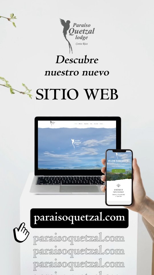 Estamos de estreno: Nuevo Sitio Web de Paraíso Quetzal Lodge.
Queremos que tu experiencia empiece desde el primer clic. Explora nuestros tours, conoce el restaurante Los Colibríes y elige tu bungalow favorito con nuestra nueva interfaz mejorada.
Dale una mirada en el enlace de nuestro perfil y dinos qué te parece. 👀👇
paraisoquetzal.com
#ExploraParaisoQuetzal #CostaRicaTravel #WebsiteLaunch