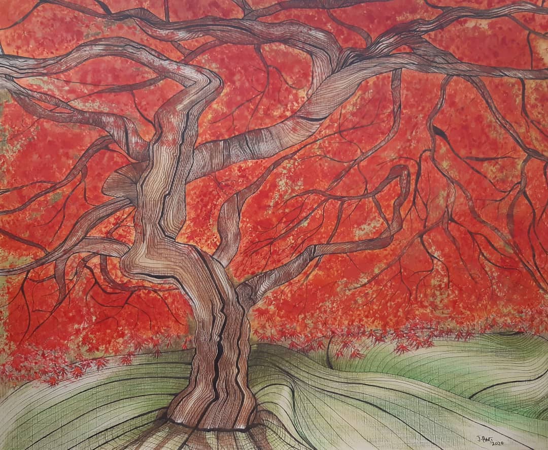 Just completed......Abstract Japanese maple tree drawing....
#drawing #fineline #fineart #abstractart #trees #treesofinstagram #art