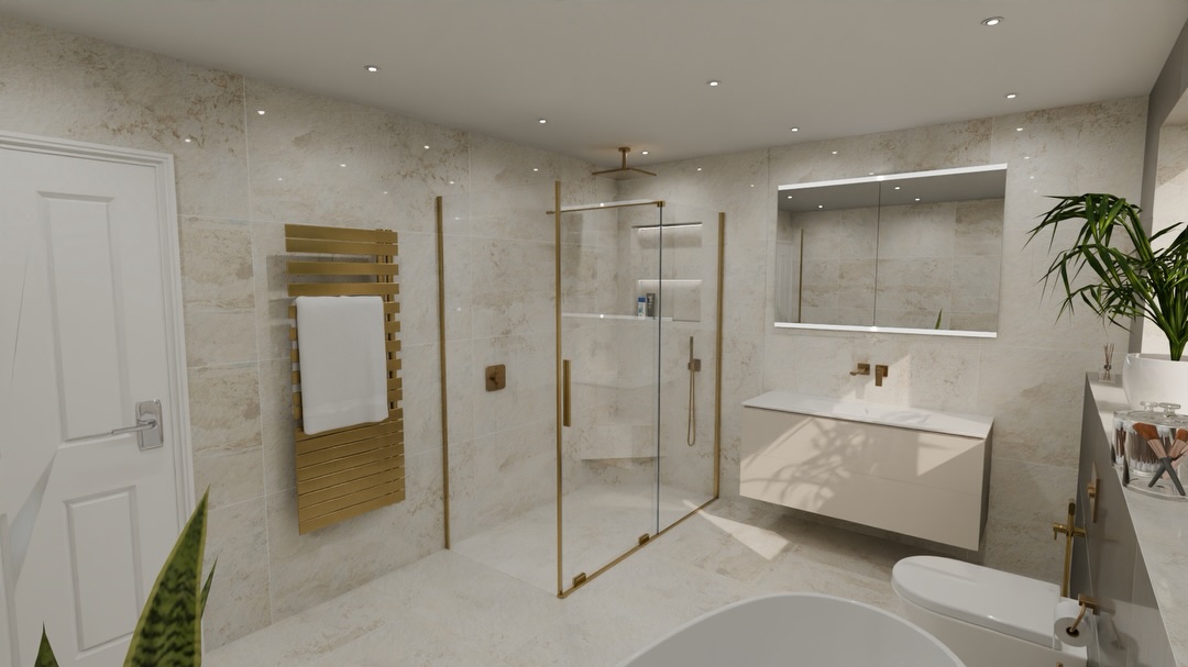 Luxury bathroom concept — CAD visual ✨
Designed with warm stone tones and brushed brass details for a timeless, spa-like feel.
If you’d like a free CAD drawing and quote, DM us or contact us today.
#CADDesign #BathroomDesign #LuxuryBathrooms #InteriorDesignUK
#BathroomInspo BespokeInteriors DesignConcept ShethsInteriors
HomeRenovation InteriorVisual