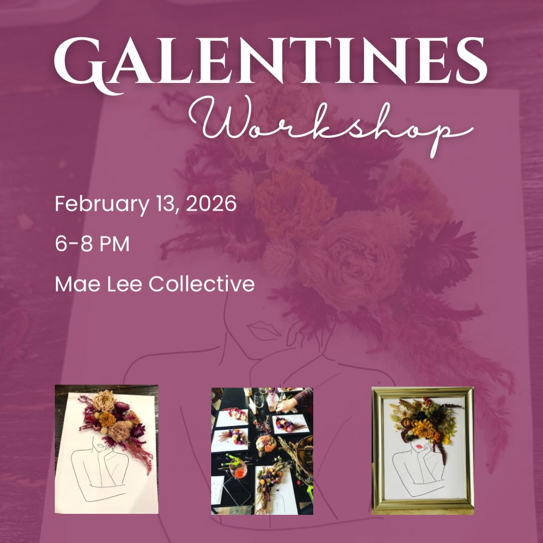 We’re teaming up with @themaeleecollective to create a creative, unique and fun girls night out for Galentines! Gather your girlfriends and grab your tickets for Friday, Feb. 13, 6-8pm. We’re going to create some gorgeous dried floral portraits, sip some bubbly and do a little shopping. Come hang with us!
Get your tix at the link in bio or at IndigoIrisFarm.com.