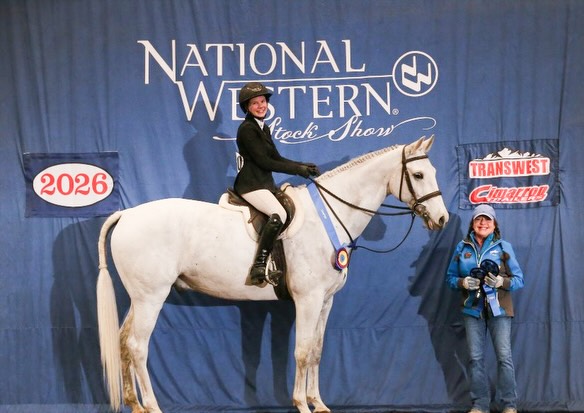 We are so proud of @liv__ward50 and her incredibly hard work at @nwsshorse !! After closing out an amazing 2025 season they hit the ring one more time for a victory lap. Hiphop and you have grown so much - and Lou and you are just getting started 💙