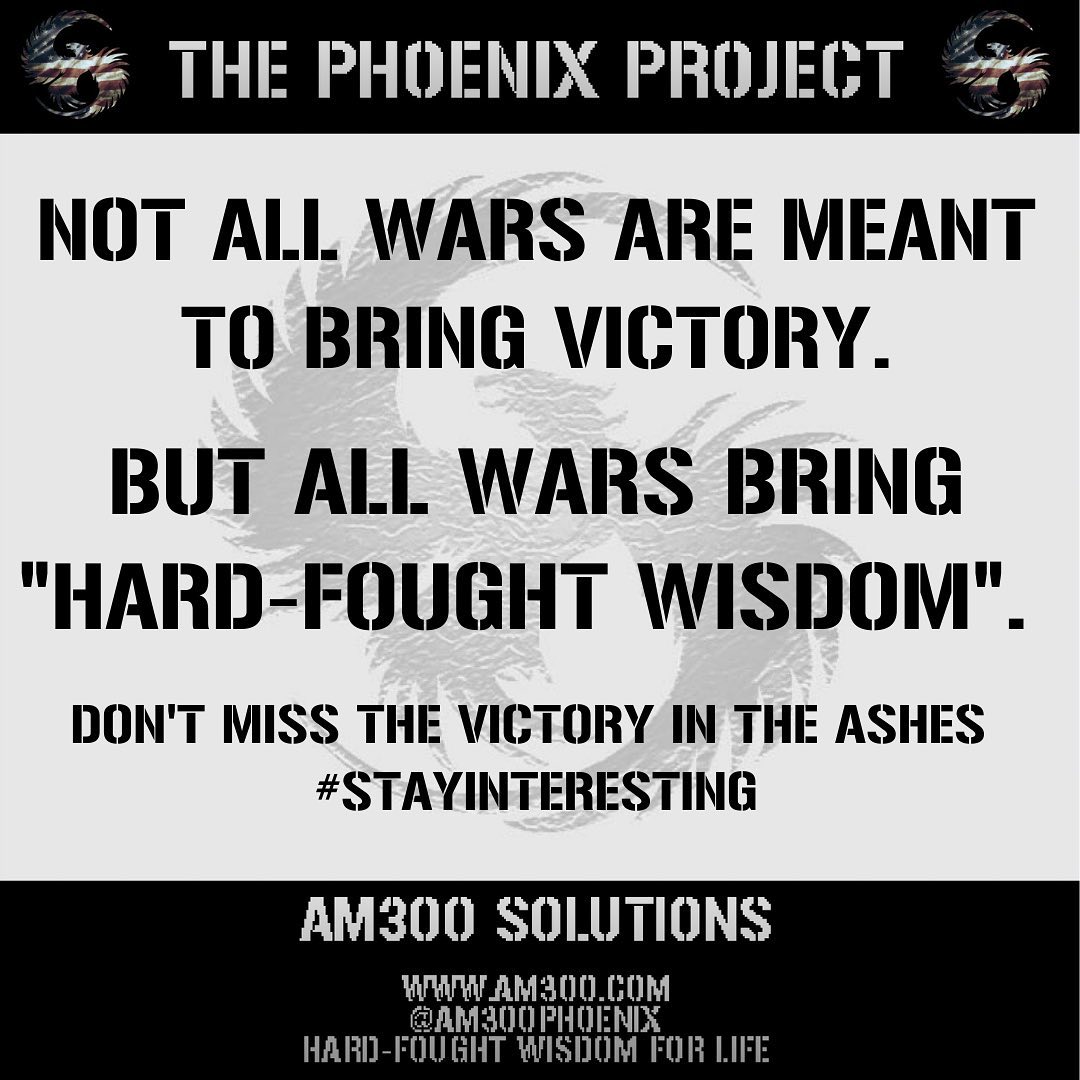 Not all Wars are meant to be started. Not all Wars are meant to be fought. Not all Wars are meant to be won.
But all Wars can deliver "Hard-fought Wisdom".
There is no better time than the "Now" to start finding the hidden victories in the ashes of the war one (we) is (are) fighting.
Thoughts on some these "not at all" sensitive issues, and the accompanying "Picture Book" (or trailer) to my caveman rhetoric in "Un-Winnable Wars: Finding Victory in the Ashes”, available in the link in bio.
#stayinteresting and I love you 🇺🇸... all of you.