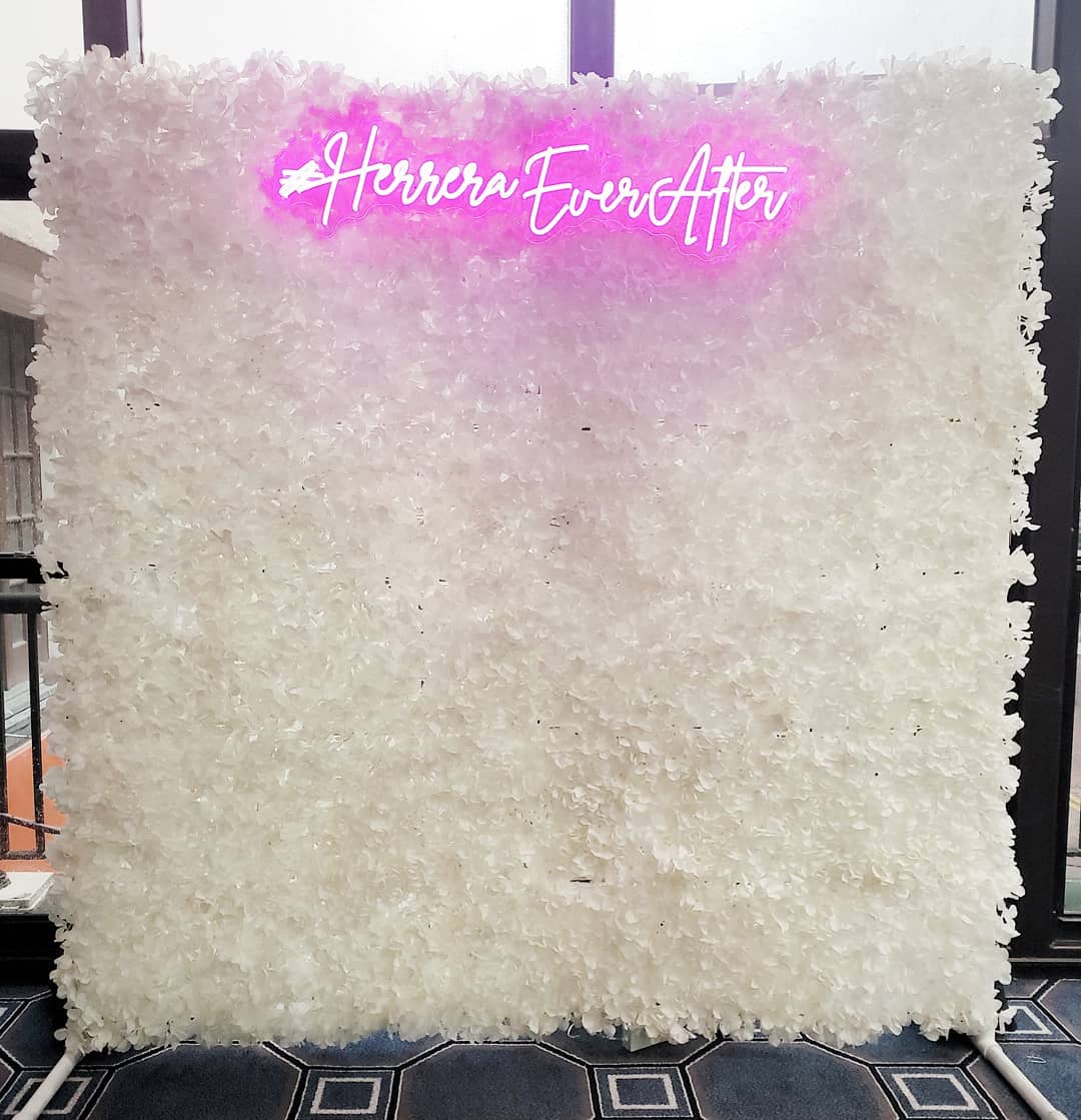 Our Flower Wall set-up at the Herrera Wedding. Congratulations to the new Mr. & Mrs. 🥂
#herreraeverafter