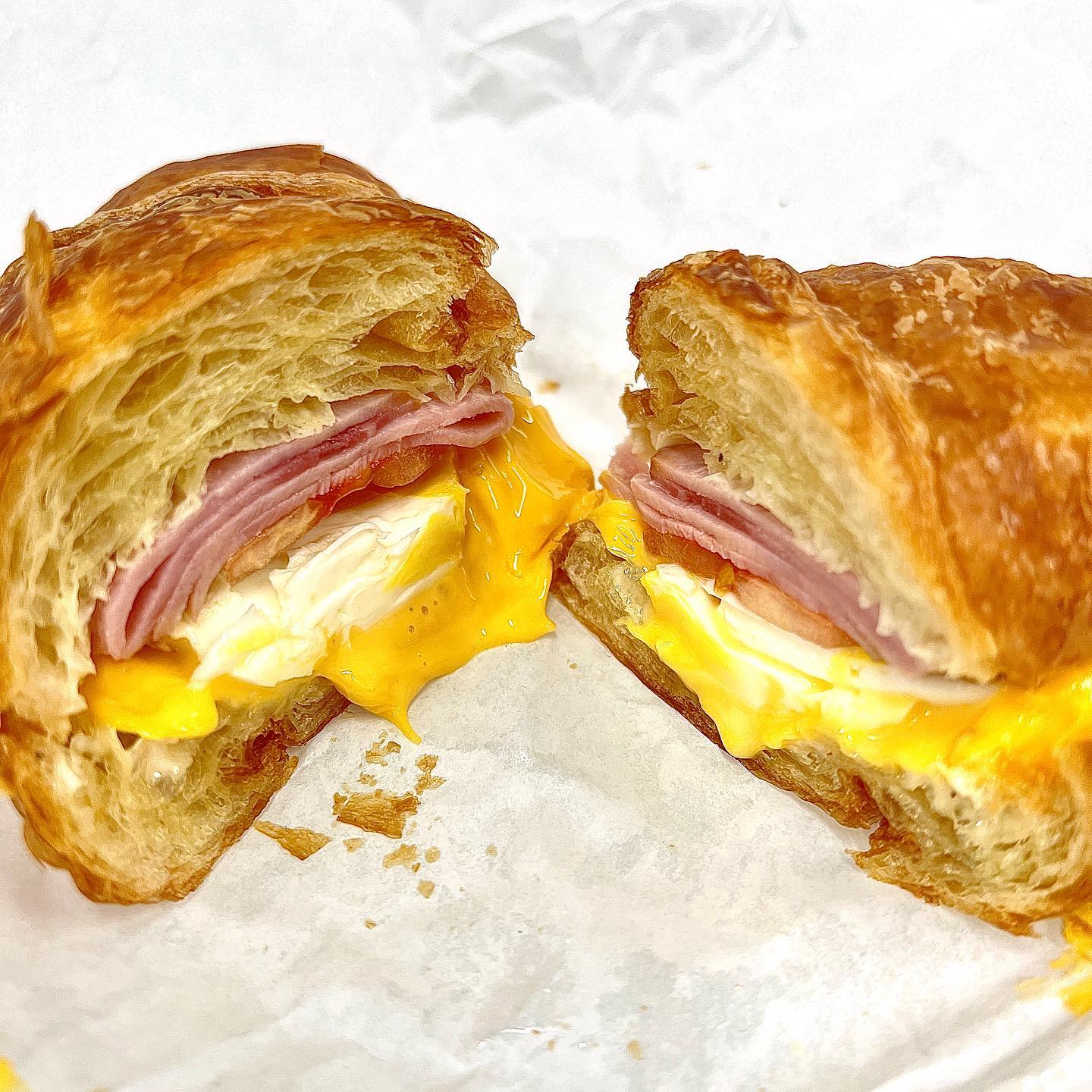Breakfast Sandwich❕🥐🧀 🍳
