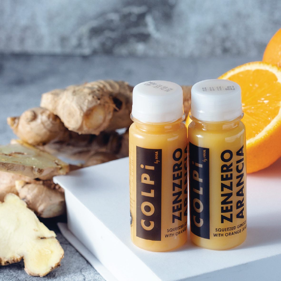 NOW in our online store!
Colpi by HHA offers Shots with natural blends of fresh and organic ingredients, made with a unique extraction process, ensuring the purest natural form available.
ZENZERO ARANCIA
Morning Booster
Colpi Zenzero Arancia is a lighter, fresher version of our signature Zenzero shot. For those of the benefits of pure ginger juice but with a gentler bite, the addition of fresh orange juice to the ginger juice highlights the immune boosting side of this shot. Perfect for a daily morning boost or pre-workout.
#Colpi #Colpishots #Shots #Gingershot #shakeit #immunebooster #juicing #healthyDubai #juicecleanse #cleanse #immune #health #vegan #sport #healthyfood #healthylifestyle #natural #nutrition #wellness #coronavirus #healthyliving #energy #healthylife #detox #fitfood #covid #vitamins #dubai #uae #orderonline