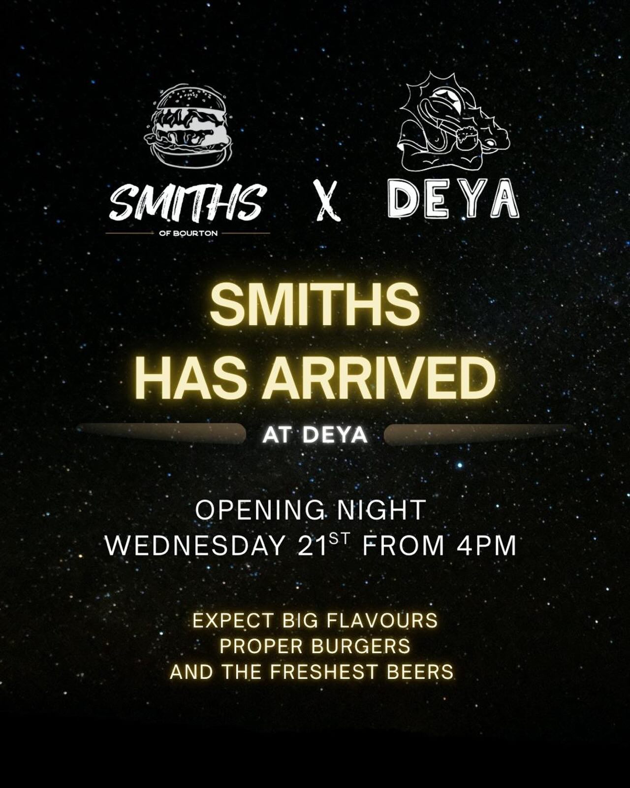 2026 starting with a 💥 ‼️
We’re so excited to announce that we will officially be residents @deyabrewery for the next 12 months 🤩 We will be posting a bit more about our menus and offerings keep your eyes peeled
Starting tomorrow we can’t wait to kick off look forward to seeing you there 🫡