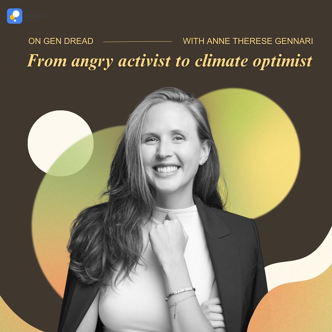 @annetheresegennari a.k.a. “The Climate Optimist” sat down with us to talk about what climate optimism means to her and why it’s essential as a sustainable leadership strategy. She believes that in order for us to invite and imagine the sort of future that wants to emerge, we need different kinds of leadership skills that deal in the inner realm.
She says, “It’s like we’re all waiting for that reminder, that permission almost, to feel good about the world. We tend to forget that the incredible things we’ve already created came from a willingness to work for change and that radical optimists of the past have paved the path for the world we take for granted today”.
From college students to lifelong activists to industry professionals, she says engaging in optimistic practices is necessary as a strategy for joyful survival. Head over to Gen Dread to read our convo (link in bio, under ‘Newsletter’)
